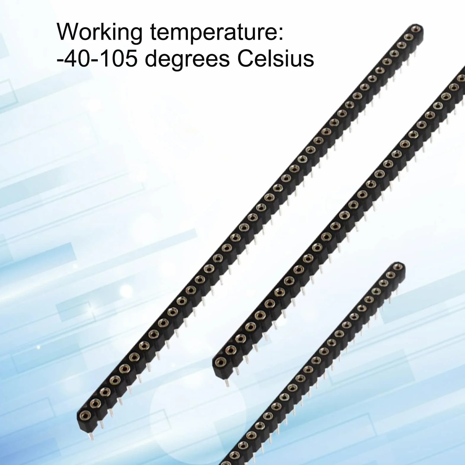 Nikou 5 sztuk 2.54mm Round Hole Header 40Pin Socket Connector do płytek drukowanych