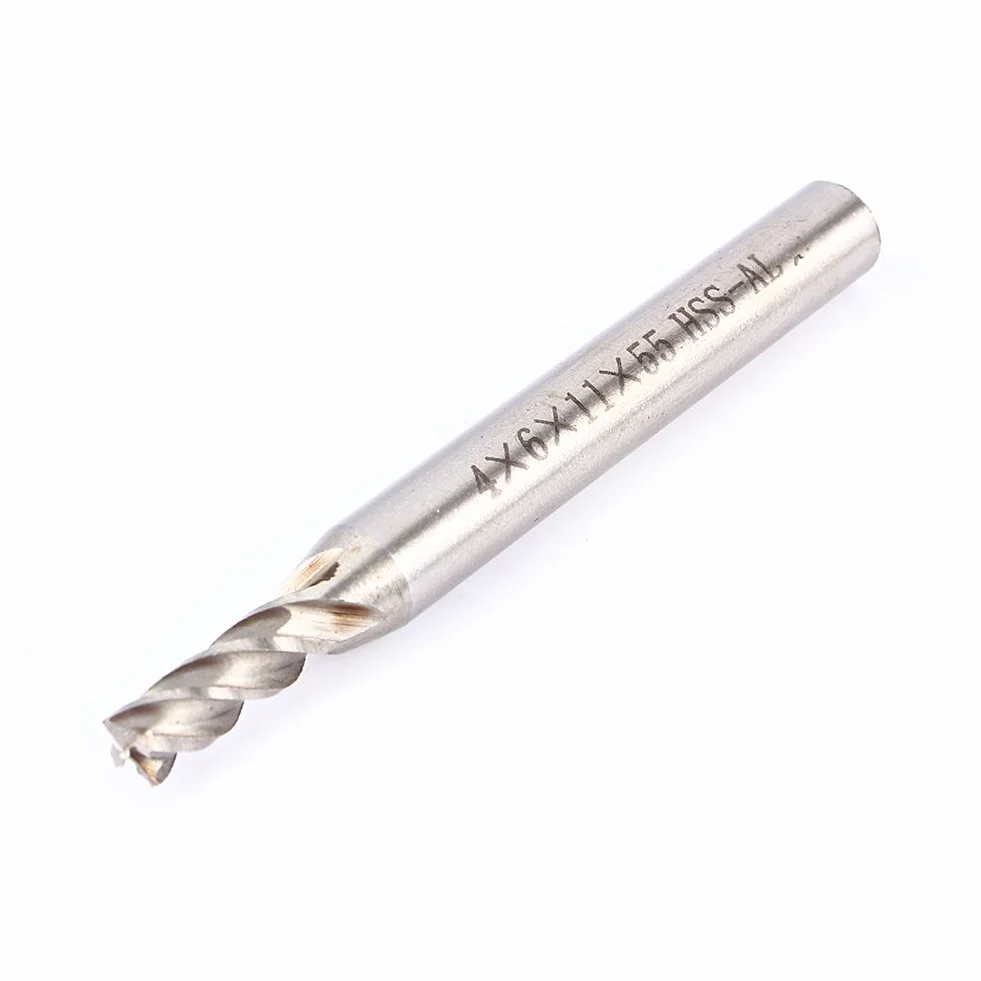 Frez końcowy HSS 4mm 4 rowki wiertło do frezowania CNC