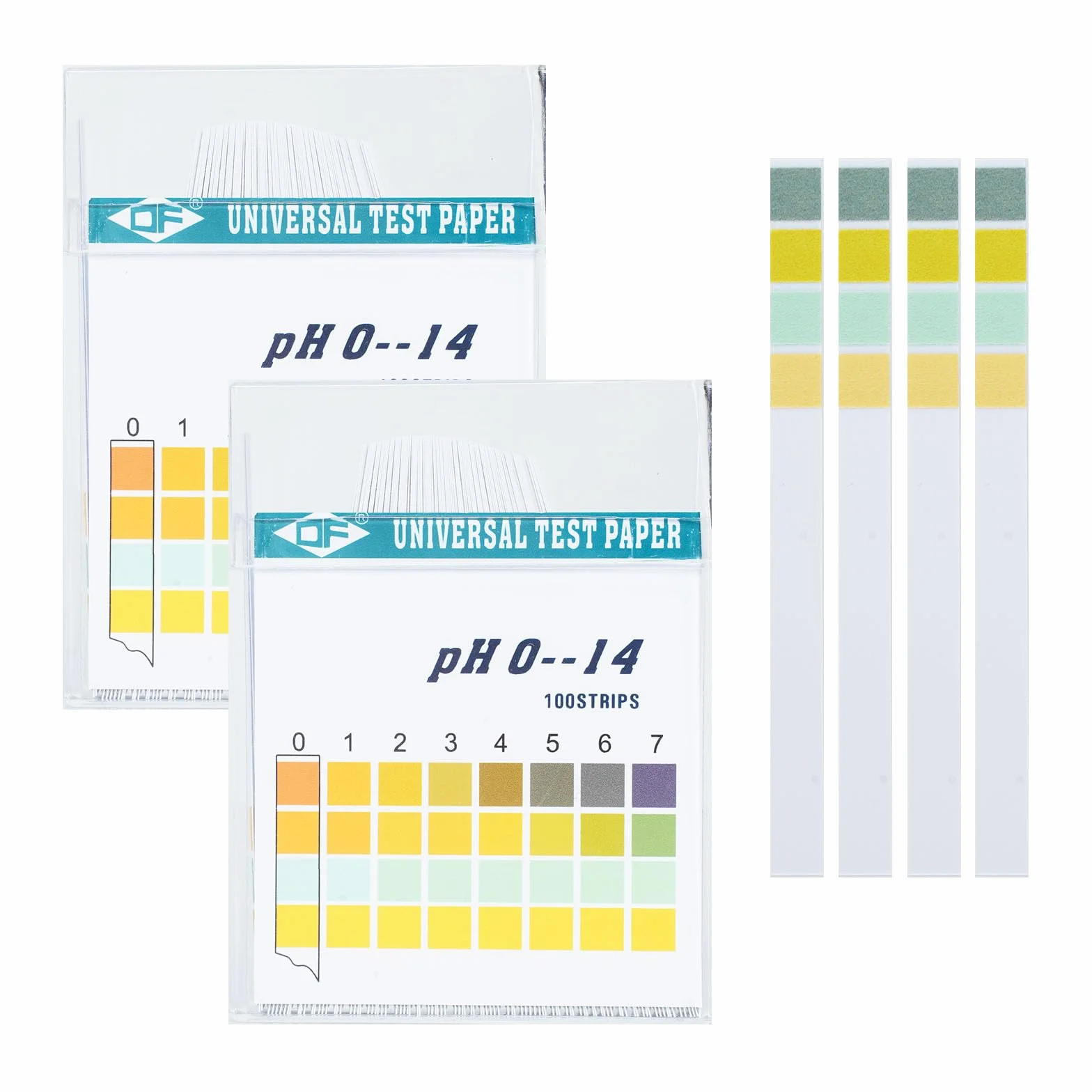 paski testowe pH, uniwersalne paski testowe pH z tworzywa sztucznego, 0-14, papier lakmusowy, zestaw do testowania wody pitnej, moczu, śliny, podłoża (2 opakowania)