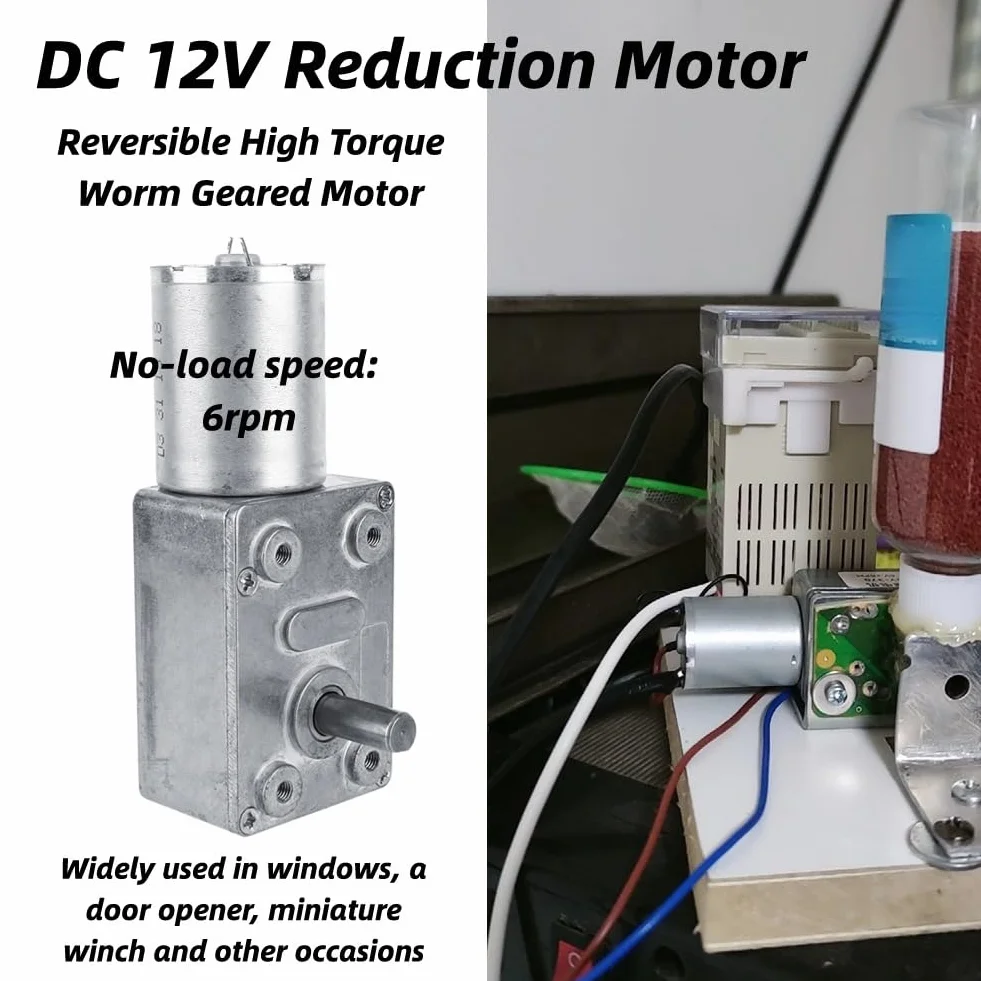 Reversible High Torque Getriebemotor DC 12V 6RPM CW/CCW