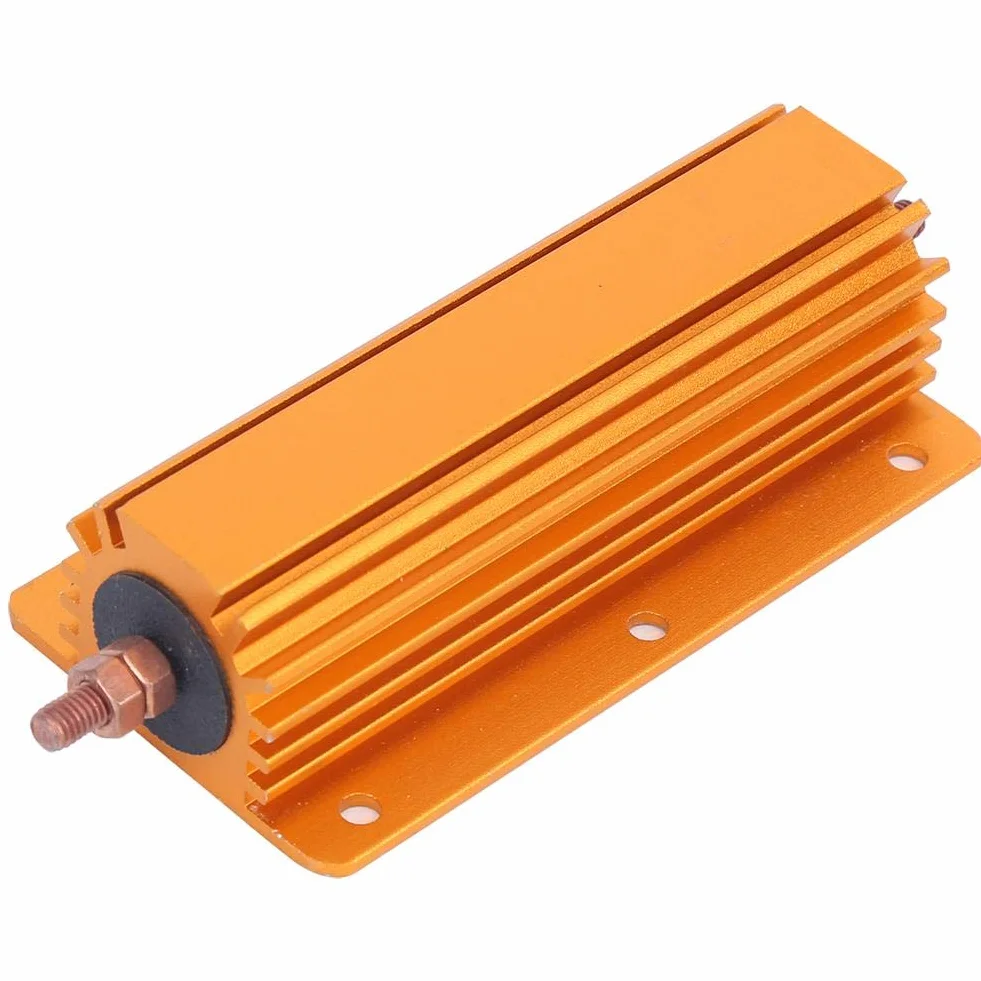 RX24 200W 8 Ohm Aluminiumgehäuse Drahtgewickelter Widerstand Hochleistungswiderstand 100 x 52 x 29 mm