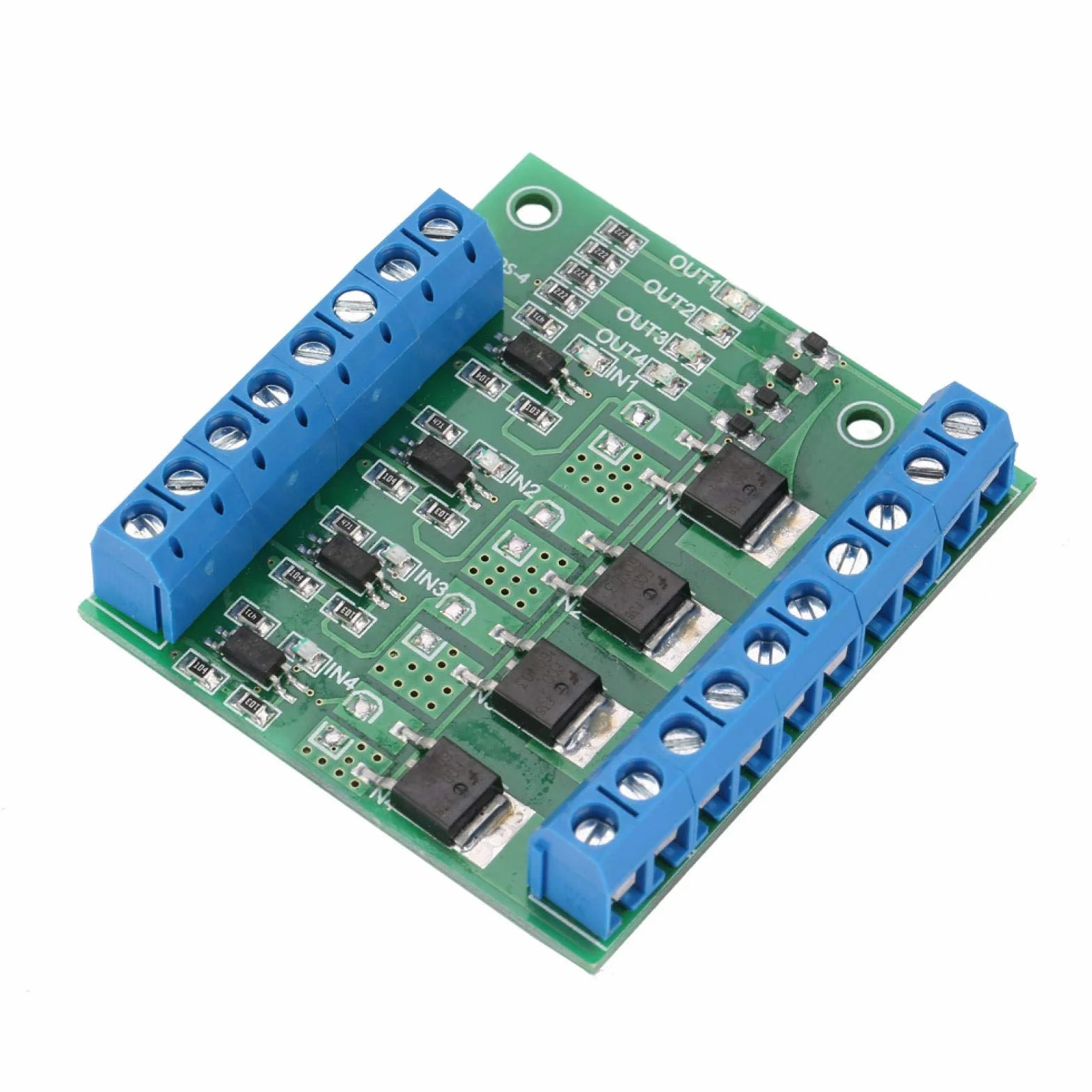 Moduł PWM Mosfet 4-kanałowy sterownik PLC płytka drukowana