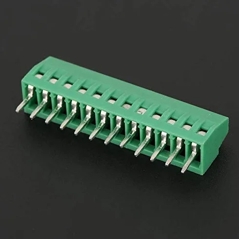 10 szt./zestaw 12 pinów 2,54 mm skok PCB śruba złącze blokowe stabilne zielone PCB uniwersalna śruba