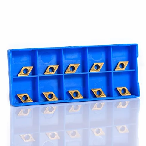 CNC Milling Bits Set of 10 Diamond Shape Carbide Insert Cutters DCMT070204 HM YBC251