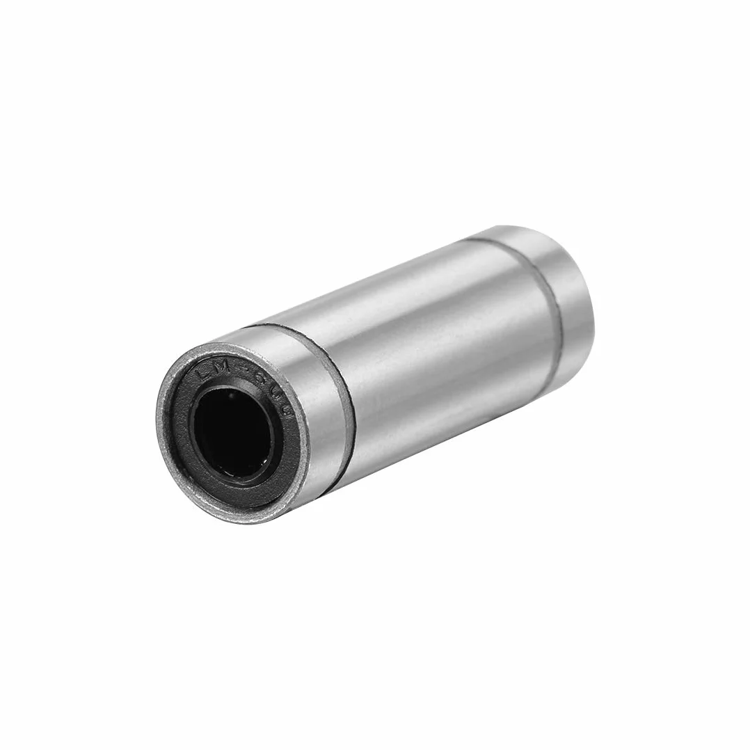 sourcing map 2 sztuki liniowych łożysk kulkowych 6 mm LM6UU ekstra długie LM6LUU, otwór 6 mm, średnica zewnętrzna 12 mm, długość 35 mm