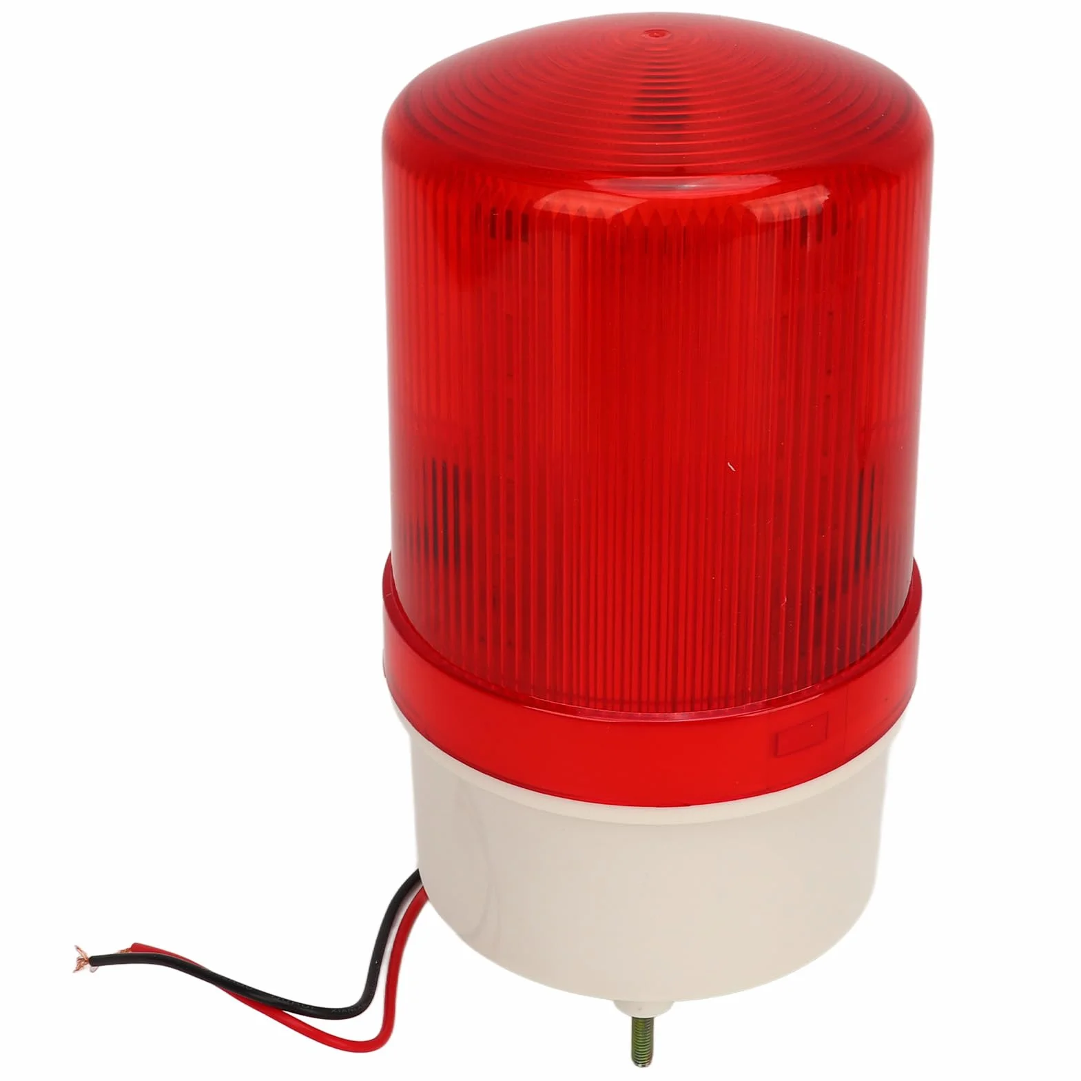 Przemysłowe światła Ostrzegawcze LED Strobe Beacon 120dB Czerwona Obrotowa o Dużej Głośności AC110V-120V z Brzęczykiem 90dB (24V)