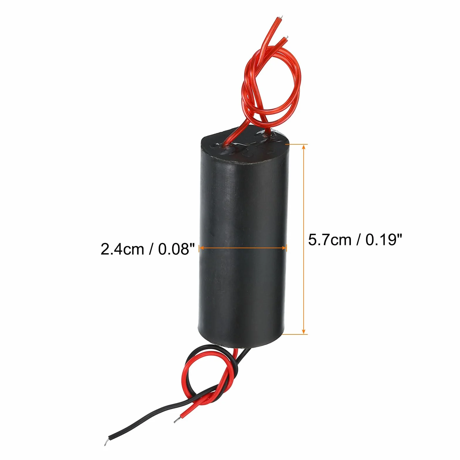 PATIKIL Generator wysokiego napięcia, 2 szt. DC 3-6 V 400 kV, wzmacniający moduł zasilania, transformator napięcia do transformacji eksperymentu naukowego, czarny