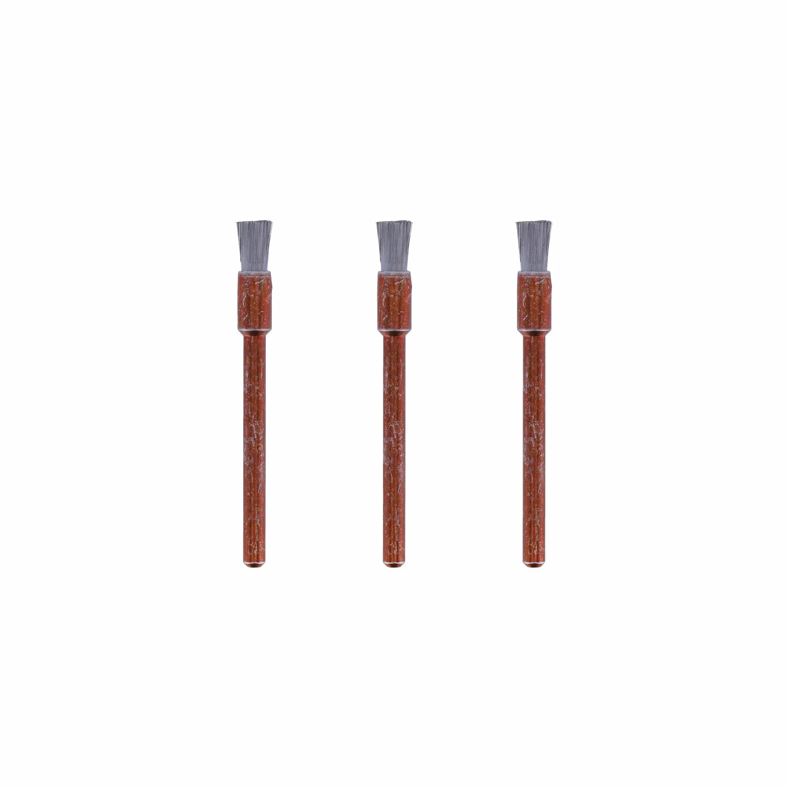 Dremel 532 szczotka ze stali nierdzewnej, zestaw akcesoriów: 3 szczotki (3,2 mm) do czyszczenia materiałów odpornych na korozję