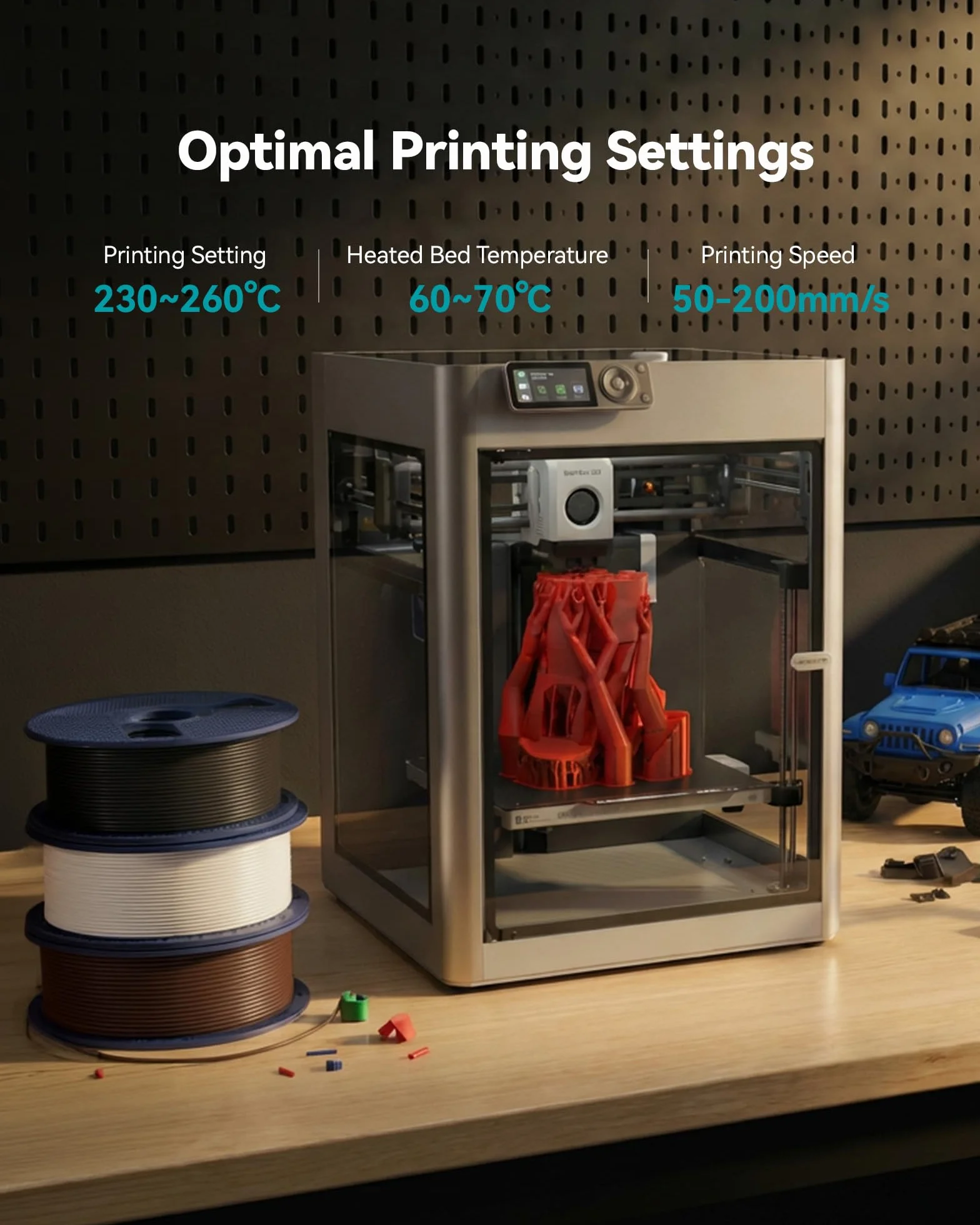 SUNLU PETG Filament 1.75mm, Filament PETG do drukarek 3D, Zwiększona Wytrzymałość i Wysoka Odporność na Uderzenia, Pasuje do Większości Drukarek 3D FDM, Szpula 1 kg, petg Różowy Kwiat Wiśni