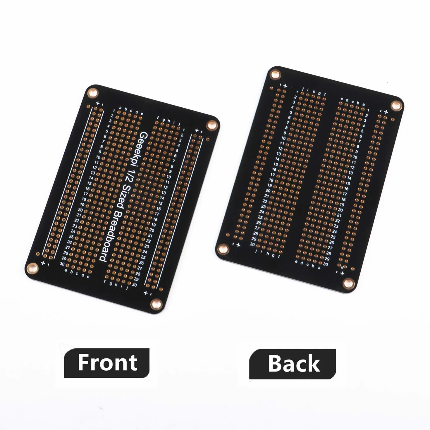 GeeekPi Zestaw 5 szt. Złoto-platerowanych płytek prototypowych PCB dwustronna do lutowania DIY Arduino