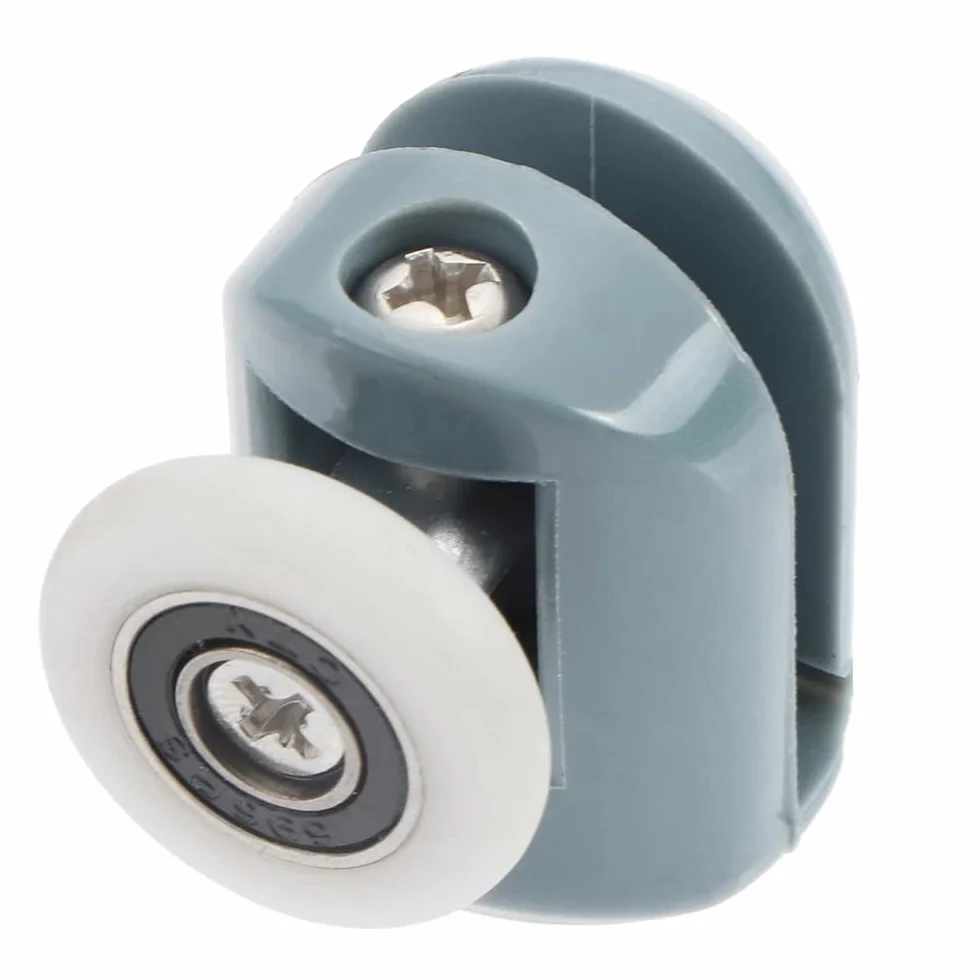 Retoo 8 sztuk rolek do drzwi prysznicowych 23 mm, rolki do kabiny prysznicowej, części zamienne, kółka do drzwi przesuwnych, rolki do drzwi szklanych, prowadnica rolkowa, koła pasowe