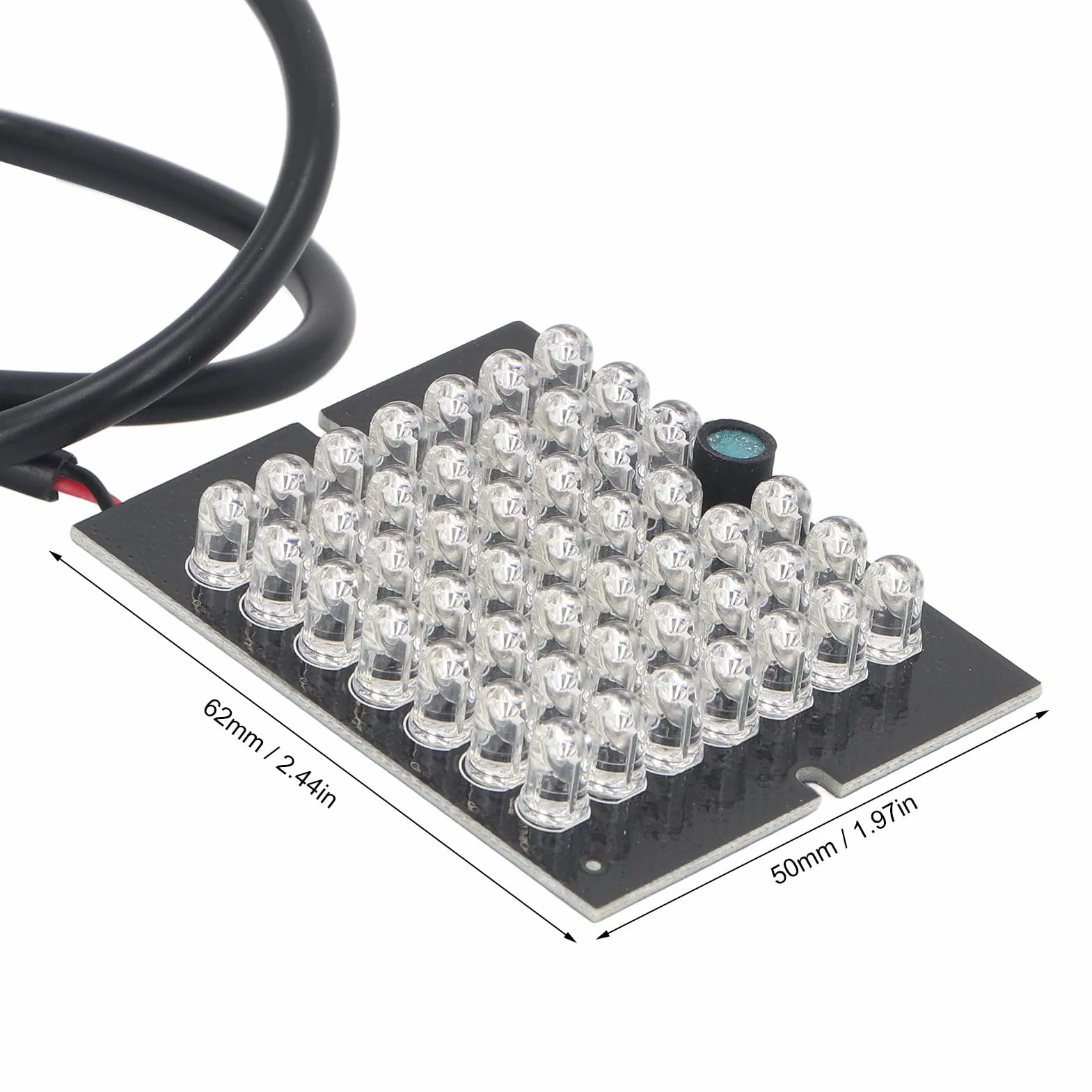 Lampa IR Oświetlacz Podczerwień 850nm 48 Koralików LED DC12V Noktowizyjna do Wnętrz i na Zewnątrz
