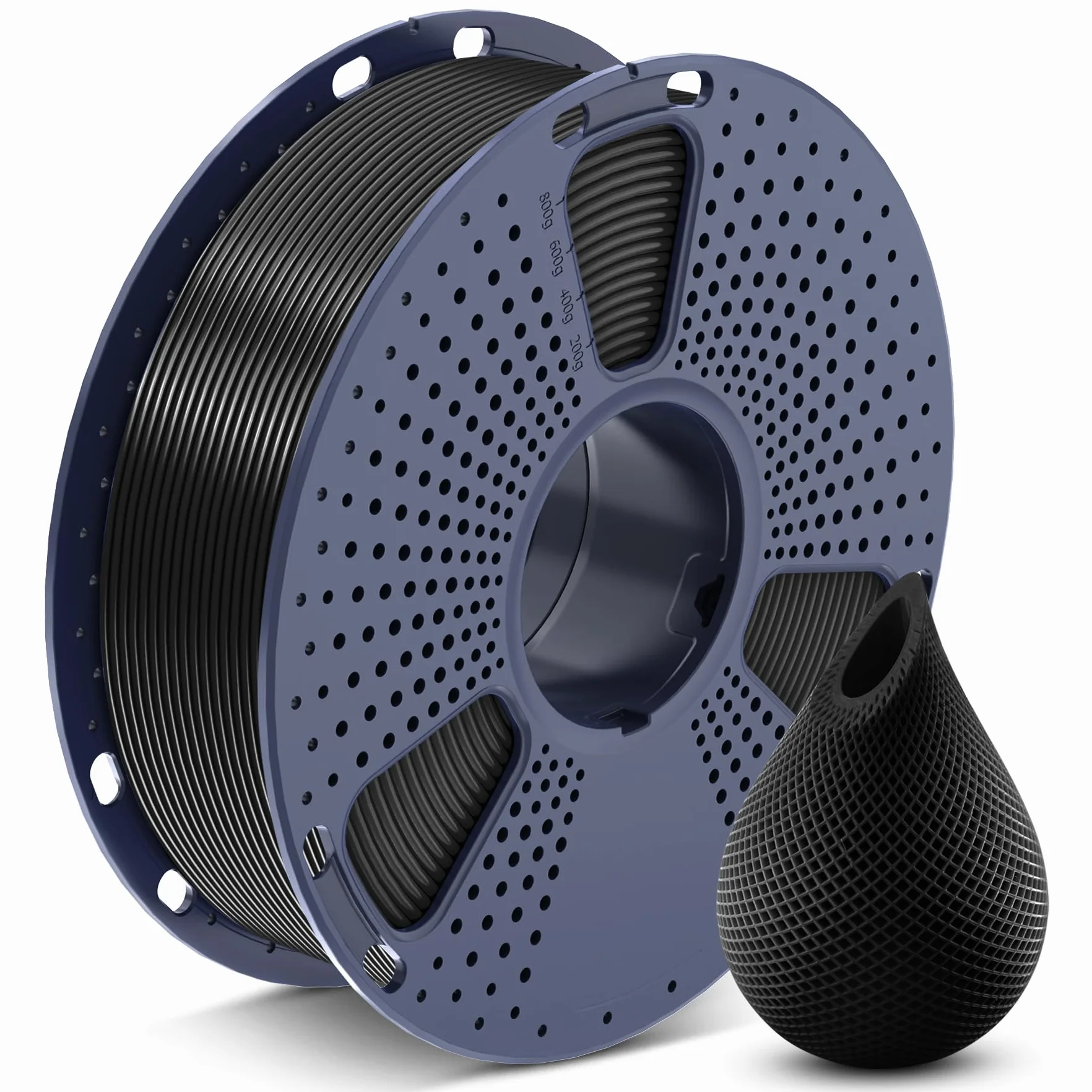 SUNLU PETG Filament 1,75 mm czarny, wysoka wytrzymałość, dobra przyczepność warstw, 1 kg szpula