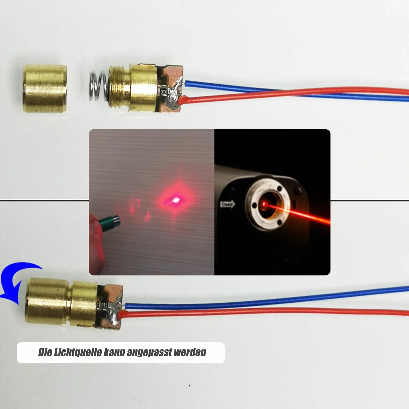 GERUI Moduł laserowy dioda laserowa 3V 5V 650 nm 6 mm 10 szt.