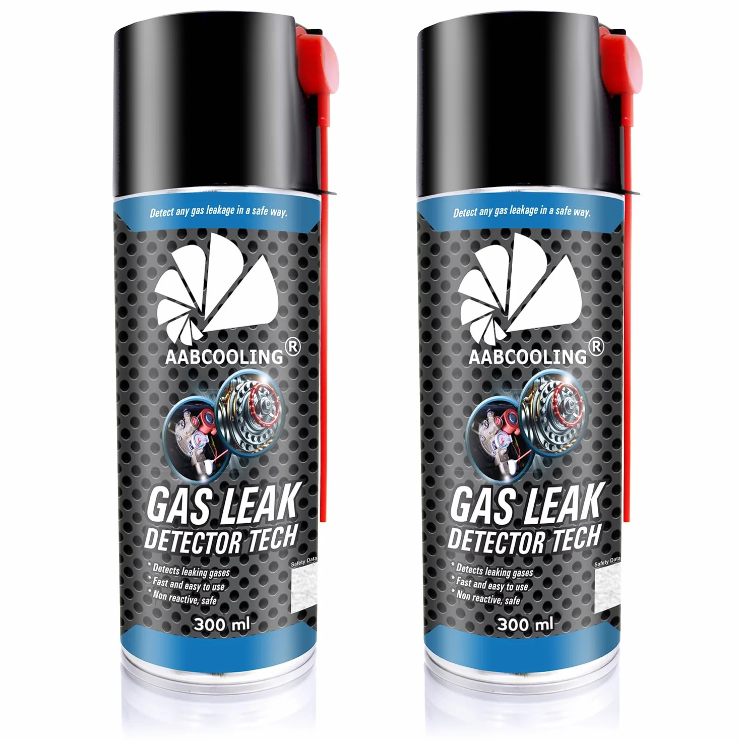 2x AABCOOLING Detektor Nieszczelności 300ml Tester Szczelności - Spray do Wykrywania Wycieków Powietrza w Układach Pneumatycznych - Szybka Diagnoza Nieszczelności Węży, Złączek, Reduktorów, Narzędzi