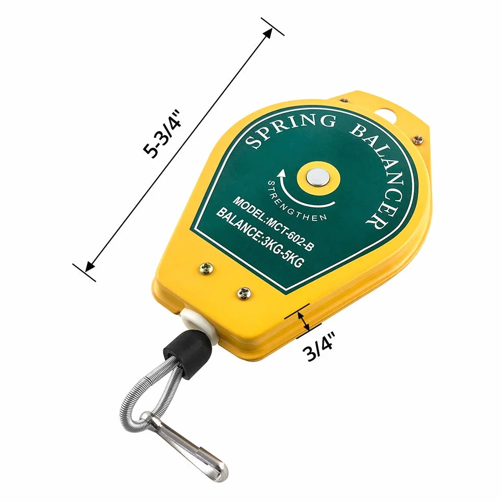QWORK balanser sprężynowy 3–5 kg do zawieszania narzędzi linii montażowej