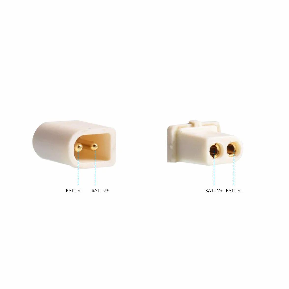 BETAFPV 10pcs BT2.0 Connectors Set Male Female 1.0 Banana Connector for BT2.0 Connector FPV 1S Whoop Drone