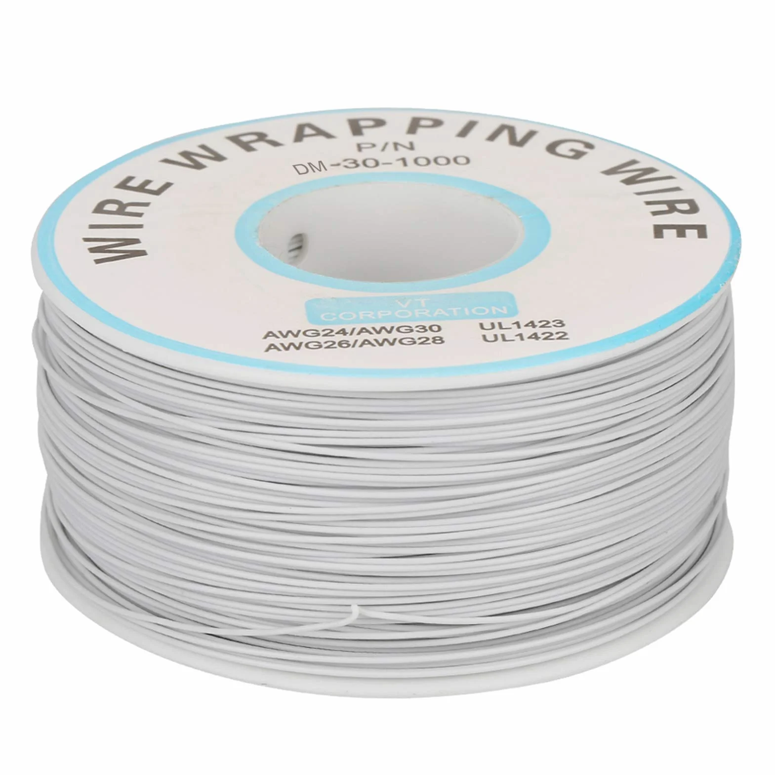 Drut Miedziany Cynowany 30AWG 0,25mm Izolowany Silikonem 200m Biały do Lutowania PCB Kabel Elektryczny