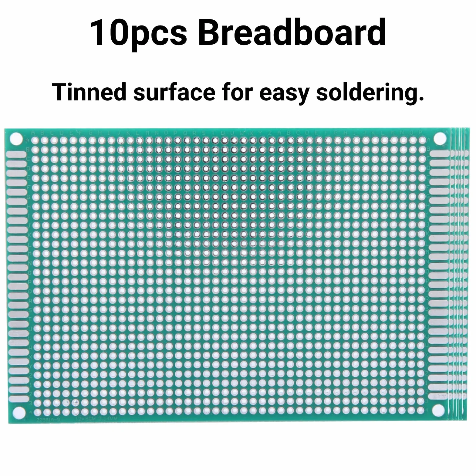 10 Sztuk 8X12Cm Dwustronnie Prototyp Platine 8X12, Prototyp Pcb 30Cm Prototyp Pcb Cynowana Płyta Breadboard Płytka Drukowana
