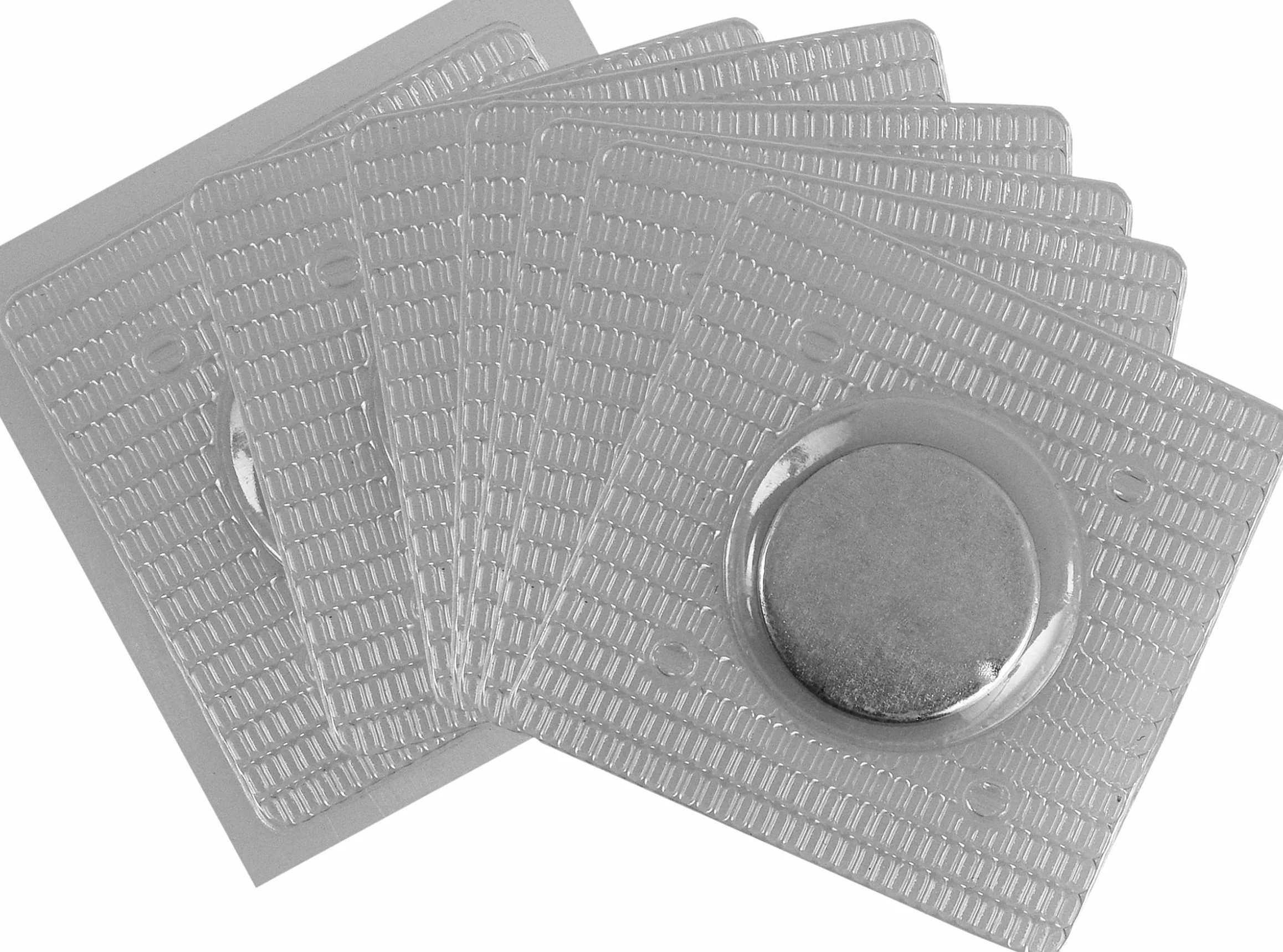 Connex Magnes neodymowy Ø 18 mm 8 sztuk siła 1,9 kg srebrny
