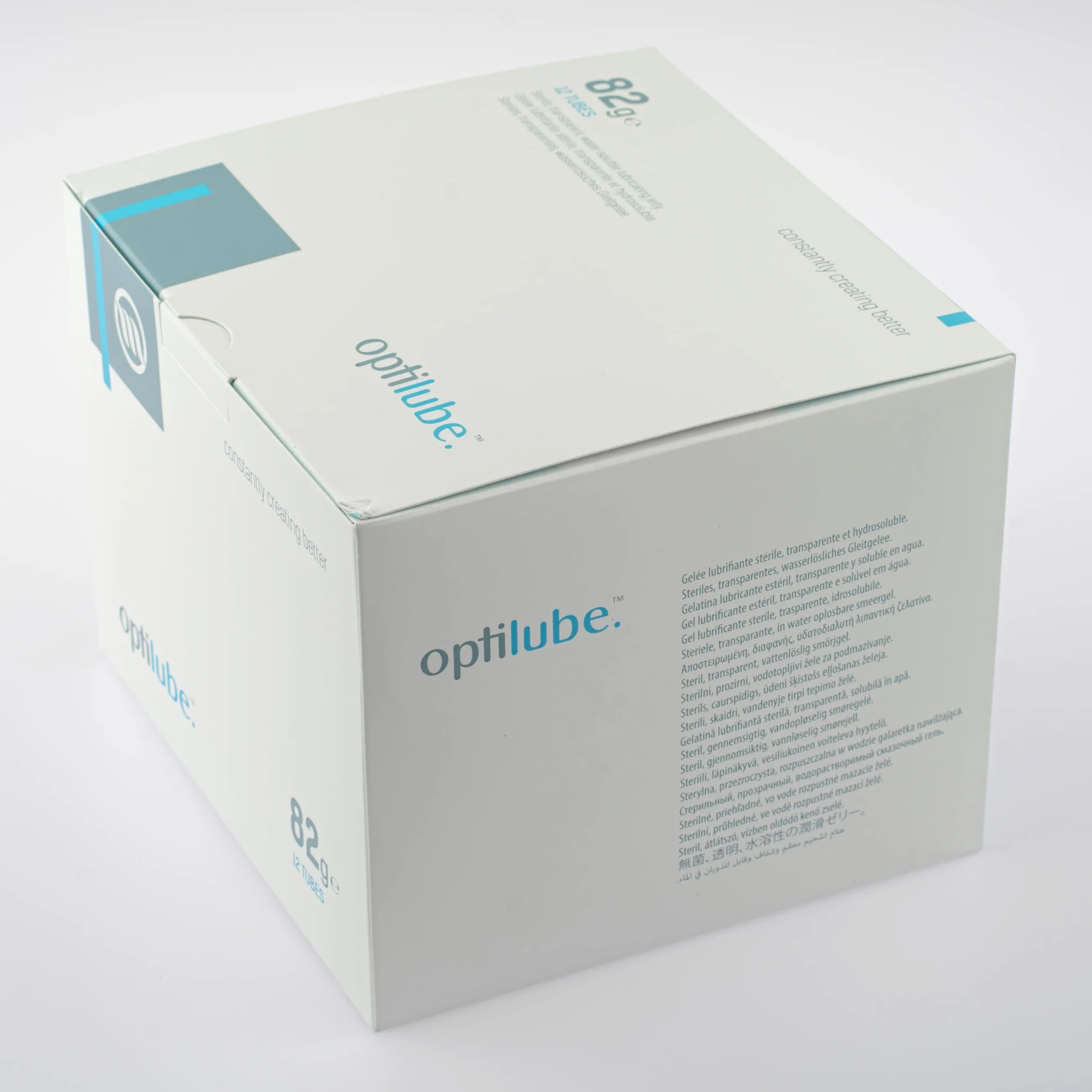 OPTILUBE sterylny lubrykant w tubkach 5 g, 42 g, 82 g i 113 g, rozpuszczalny w wodzie z prostym zamknięciem (tubka 82 g, 1 sztuka w opakowaniu)