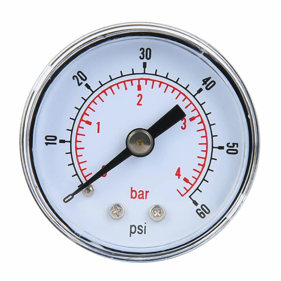 Manometr 10 Bar 1/8" BSPT Gwint 0-60psi 0-4bar do Wody Powietrza Oleju