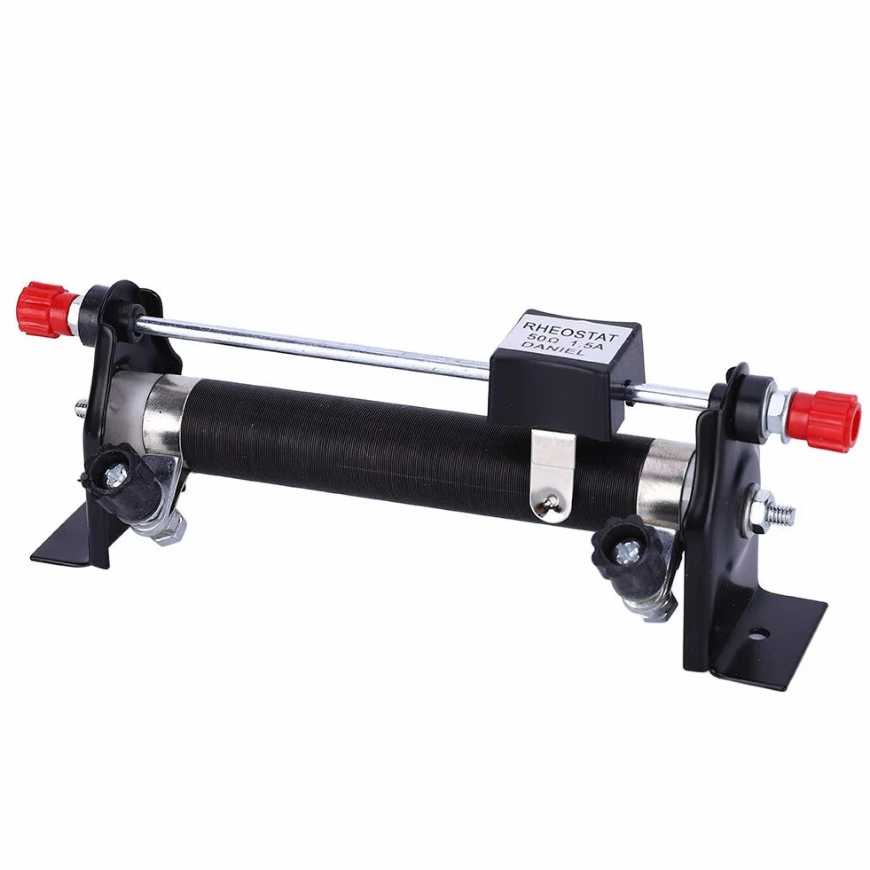 Reostat Przesuwny, 5A 50Ω, Reostat Suwakowy Reostat Przesuwny Fizyka Metalu Elektryczne Narzędzie Badawcze z Reostatem Suwakowym
