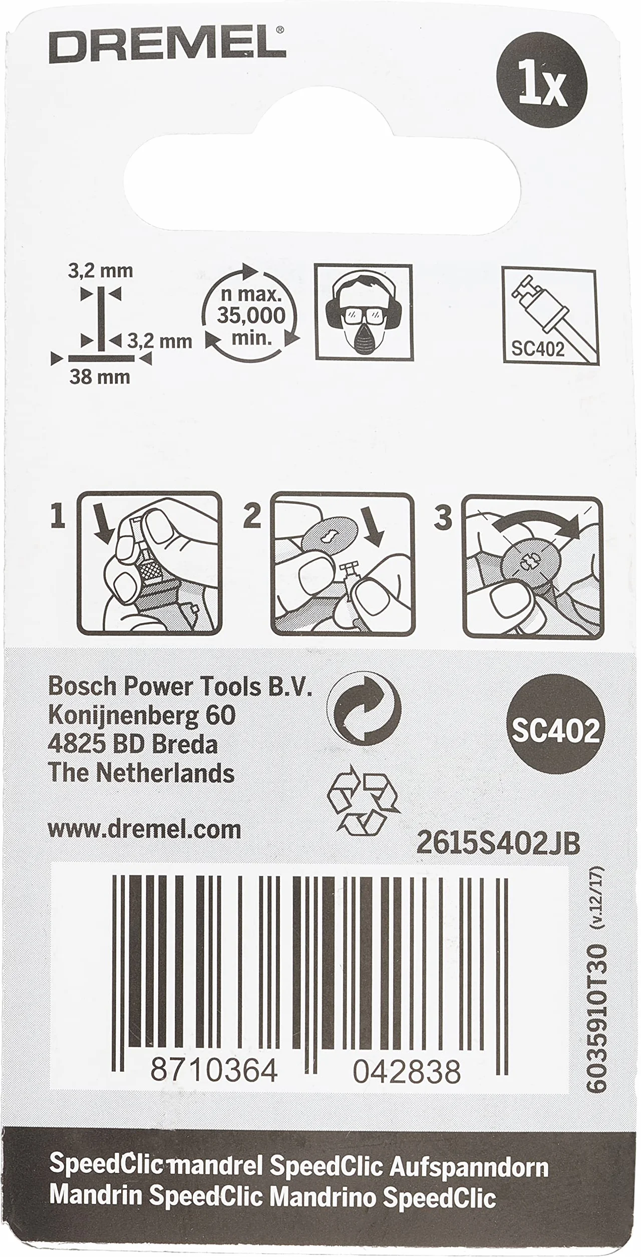 Dremel SC402 EZ SpeedClic trzpień 3,2 mm
