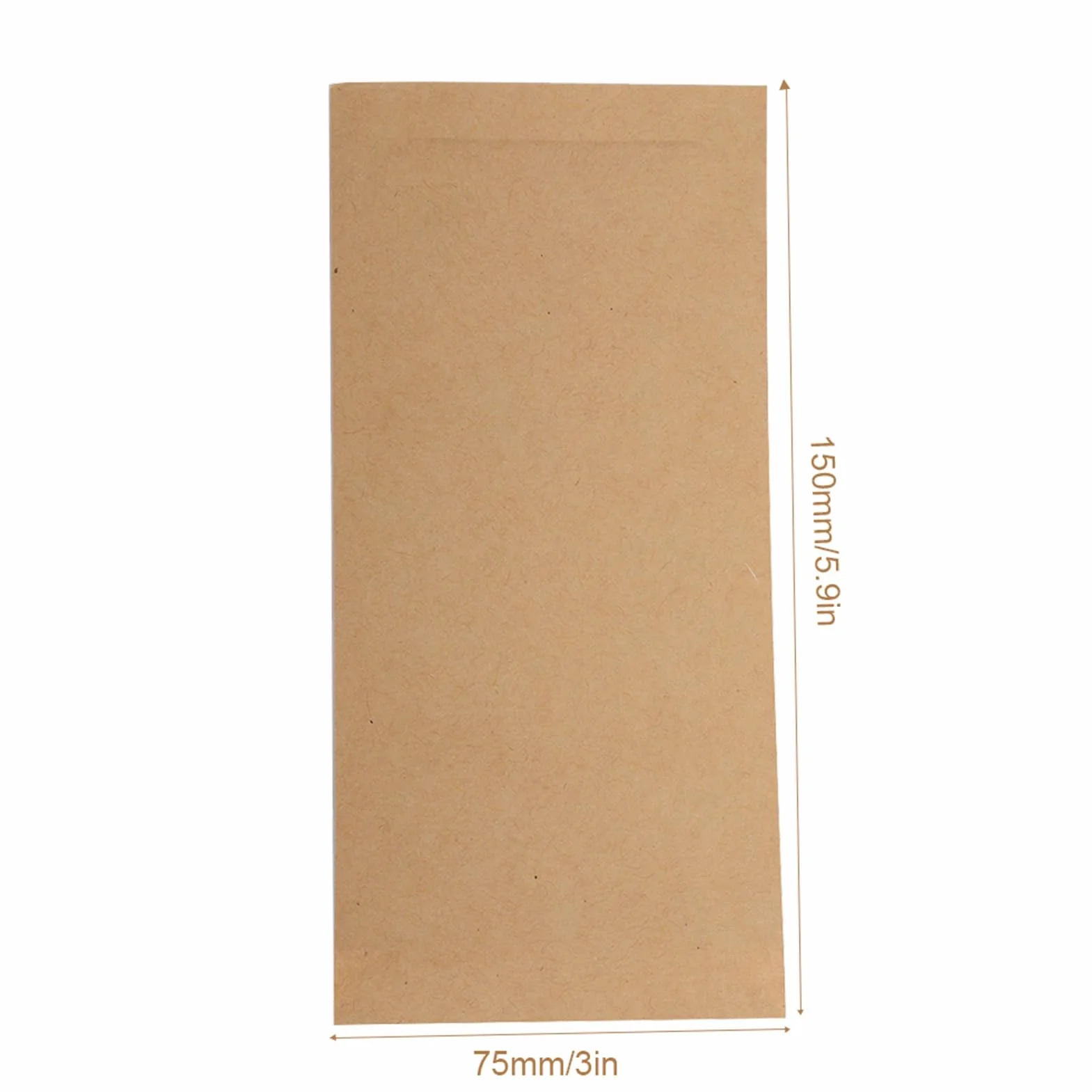 Worki do sterylizacji, jednorazowa torebka papierowa do sterylizacji, 100 sztuk, jednorazowe kosmetyki do sterylizacji, akcesoria do maszyn do dezynfekcji paznokci (75 x 150 mm)
