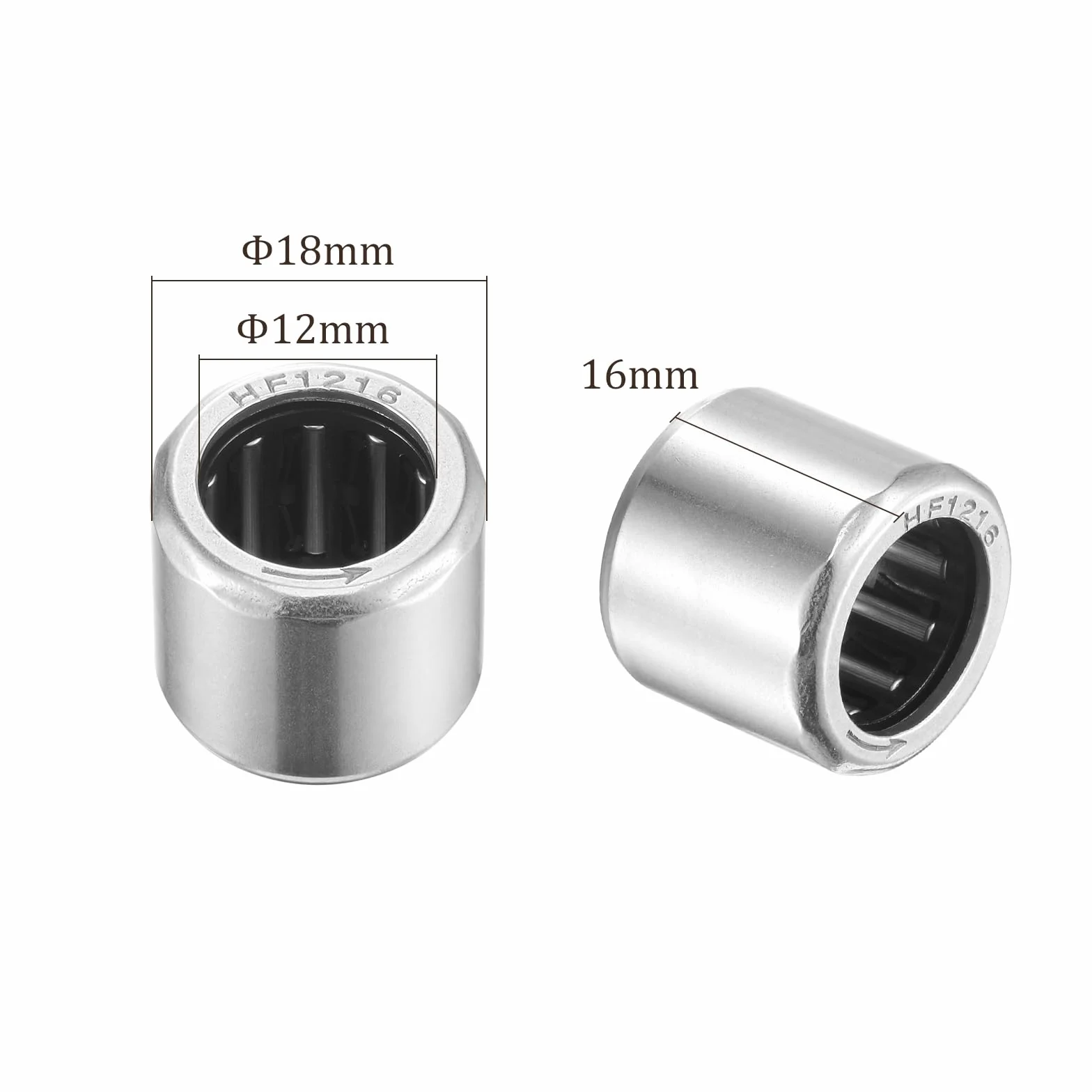 Łożyska toczne Hf1216 12x18x16 mm do sprzętu rolniczego i budowlanego