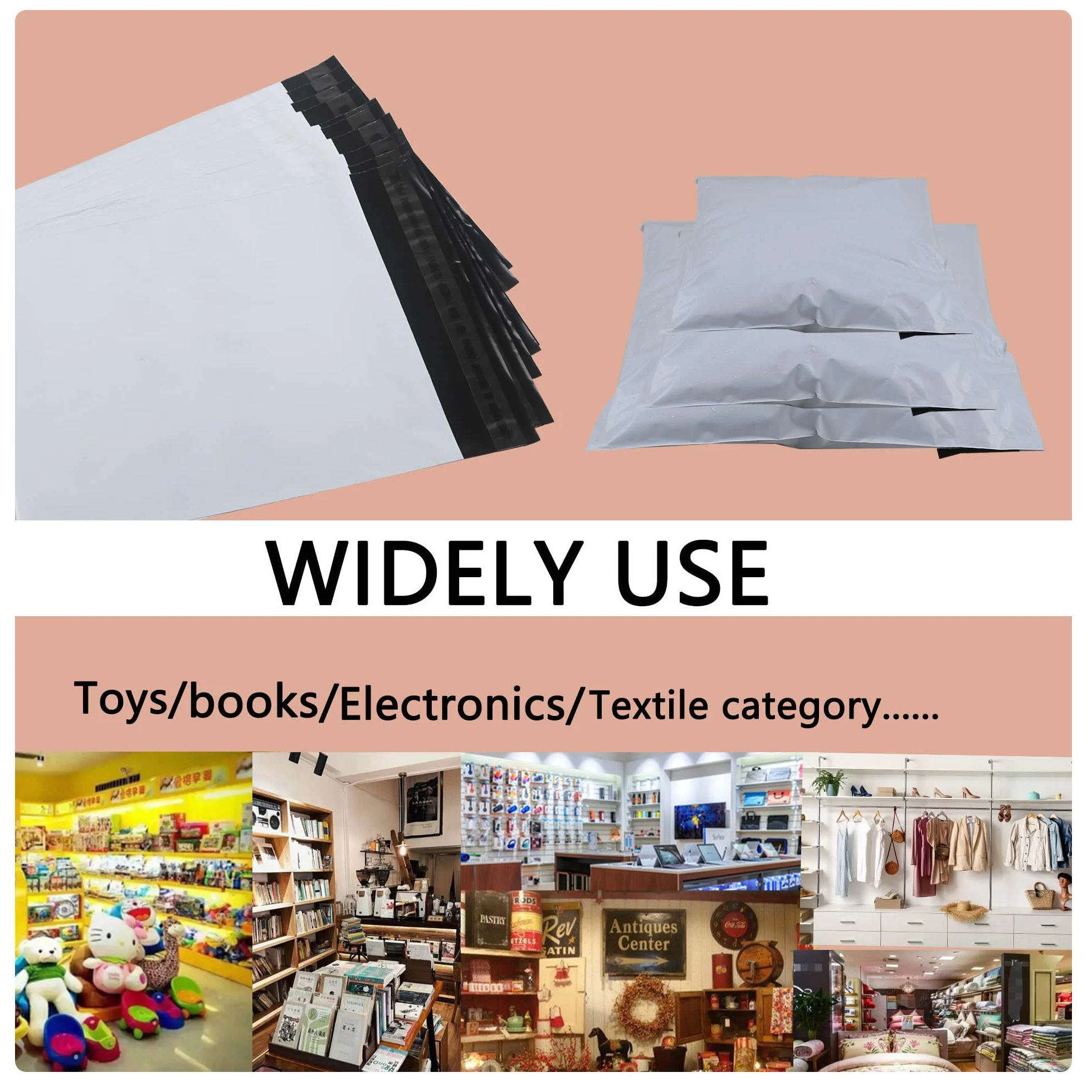 Mieszane plastikowe torby wysyłkowe torby torby pocztowe białe samoprzylepne odporne na manipulacje 25 x 35 cm / 32 x 45 cm / 35 x 50 cm 35 x 50 cm 30 sztuk