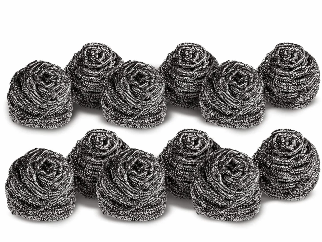 Scotch-Brite Zmywacz ze stali nierdzewnej 12 sztuk spiralny metalowy czyścik odporny na rdzę