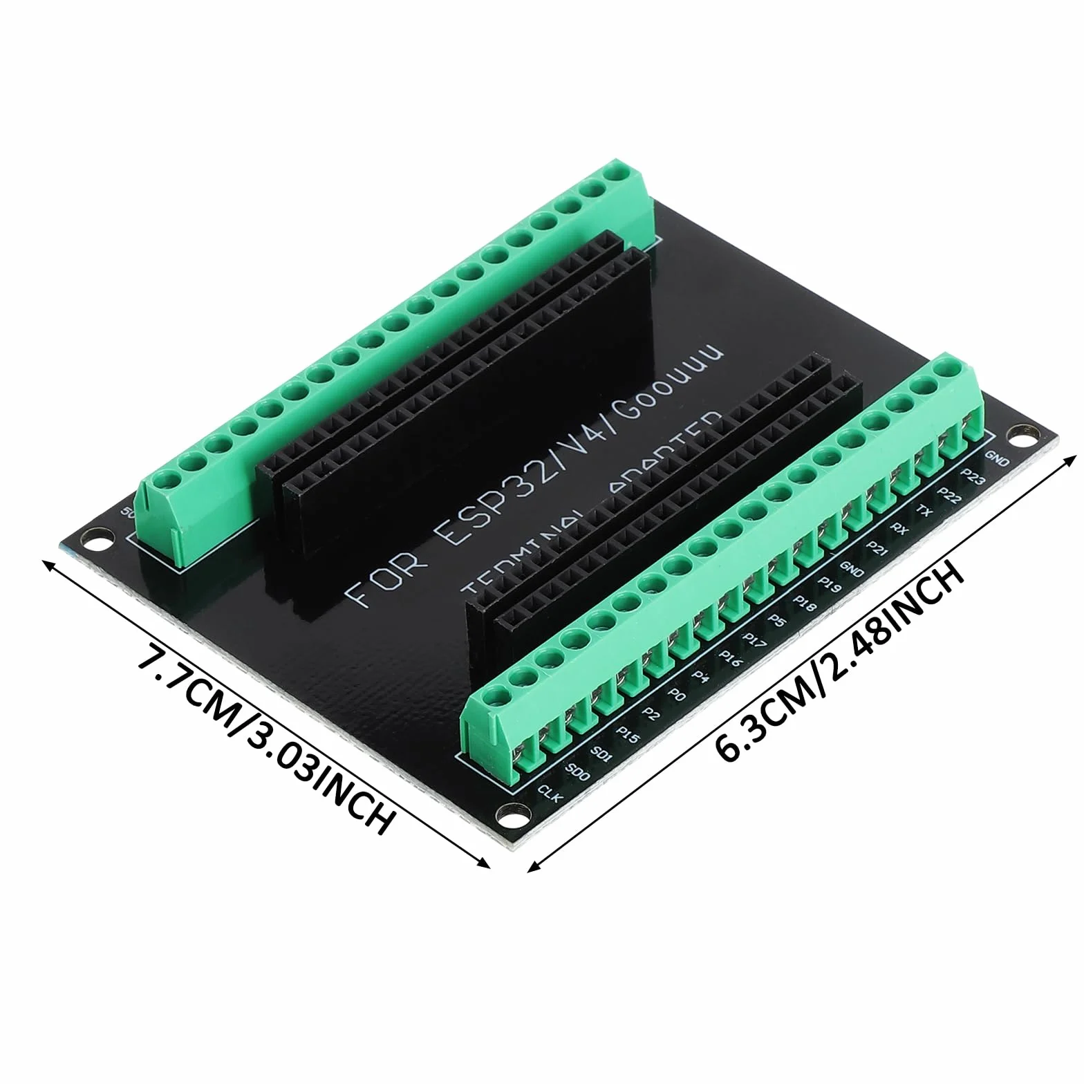 TNSLAND Zestaw 3 szt. ESP32-WROOM-32 Breakout Board 38PIN Shield GPIO deska rozwojowa Terminal Adapter