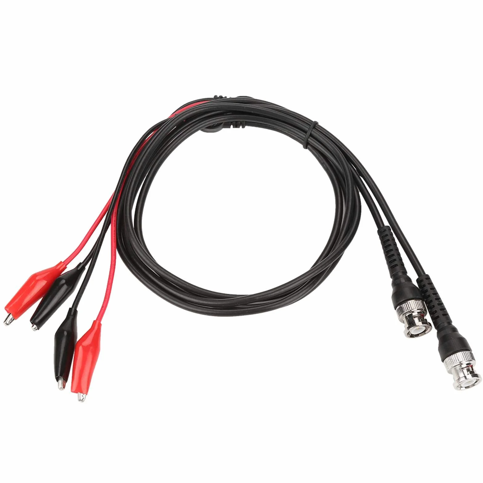 Akozon 2 sztuk zacisk krokodylkowy BNC kable testowe P1011 BNC Q9 podwójny zacisk krokodylkowy oscyloskop przewód ołowiowy sonda testowa
