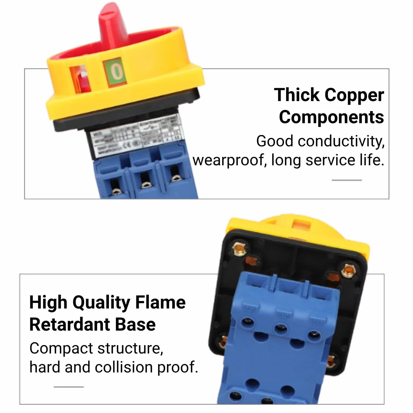 Circuit Breaker Switch Switch 4 Pole Isolator Switch Main Switch Circuit On Off 3 Pole Load Circuit Breaker Switch 2 Position Cam On Off Power Switch (32A)