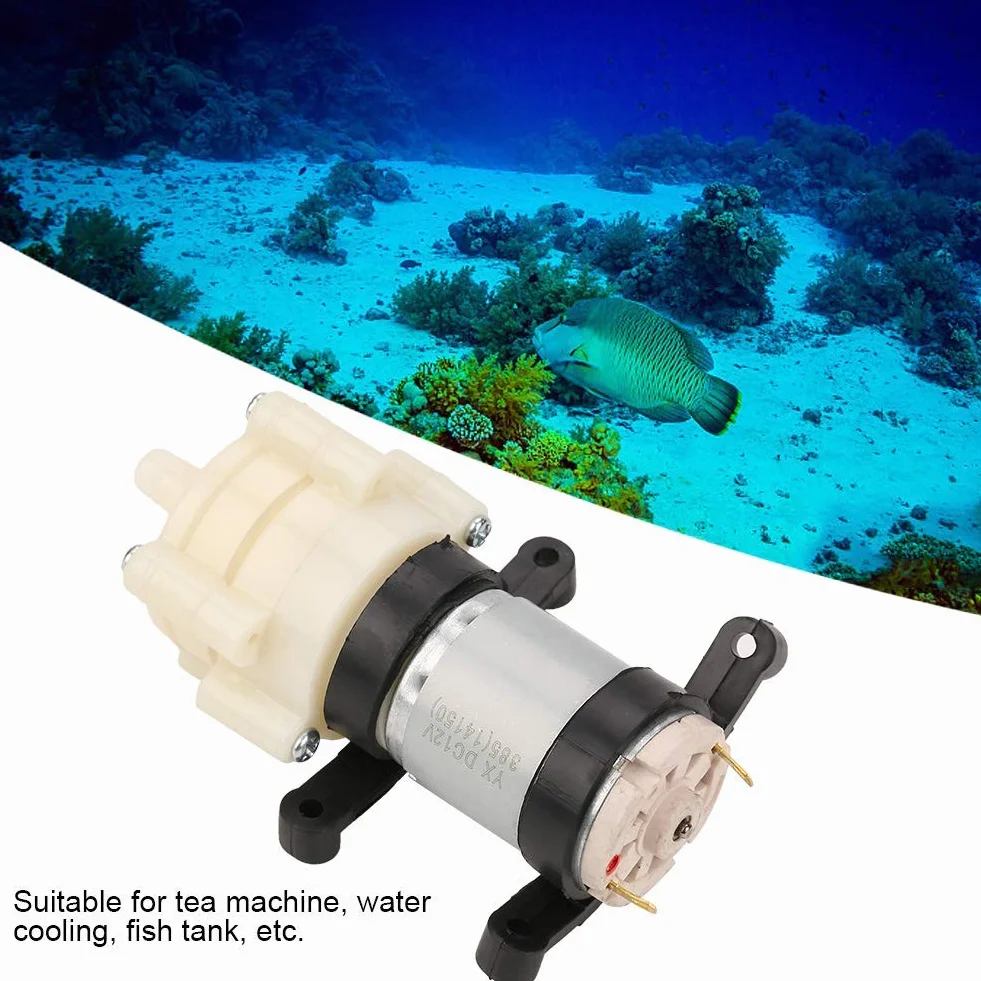 Membranowa pompa wodna 12V Mini elektryczna pompa wodna 1.5-2L/min ciśnieniowa pompa membranowa do maszyny do herbaty Fish Tank