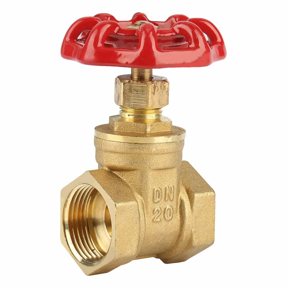 DN20 BSPP mosiężna zasuwa G3 / 4 obrotowy zawór śluzy 232PSI mosiężny zawór do wodnego oleju gazowego urządzenia mechaniczne industaril użytku domowego
