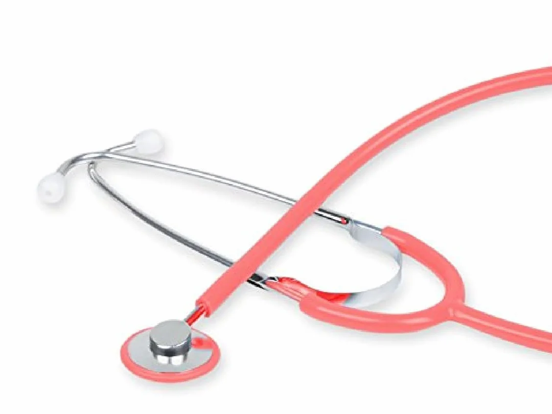 GiMa duofono trad pediatriczne stetoskopy różowy bez lateksu