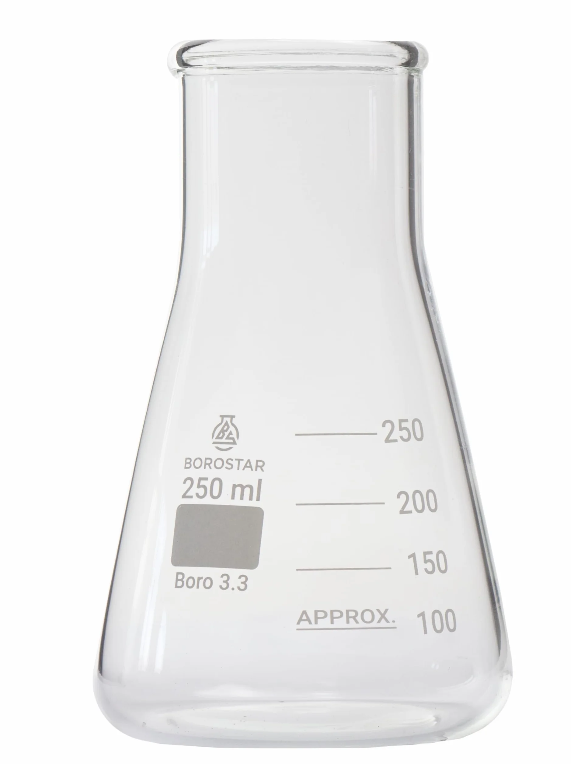 Kolba Erlenmeyera Boro 3.3 z podziałką szeroka szyja 250 ml