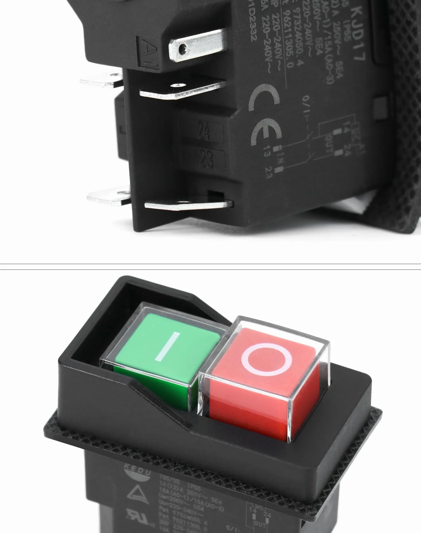 QWORK KJD17 Przełącznik elektromagnetyczny AC250V 16A