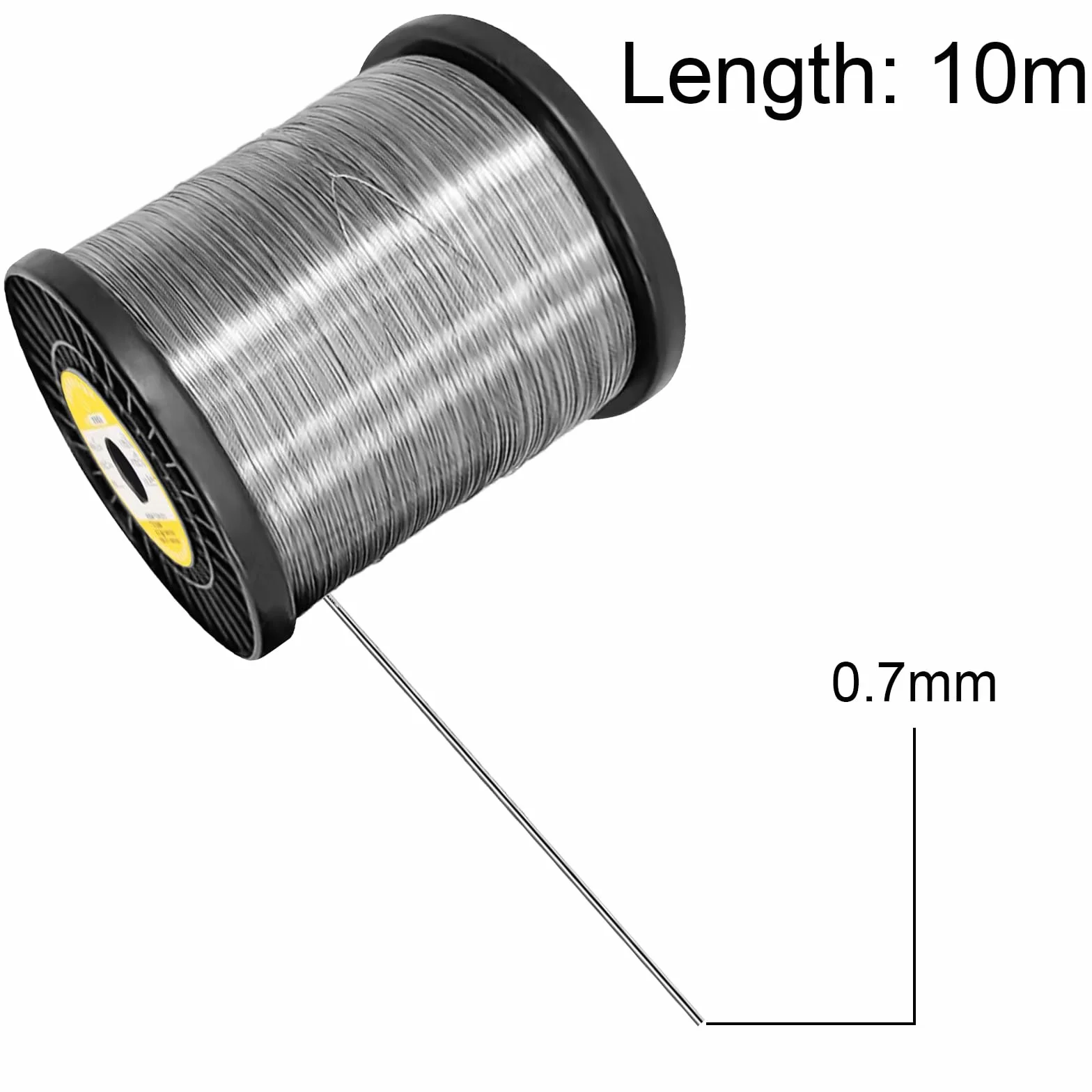 Drut tnący 10 m, 0,7 mm do cięcia styropianu, zestaw drutu grzewczego na gorąco