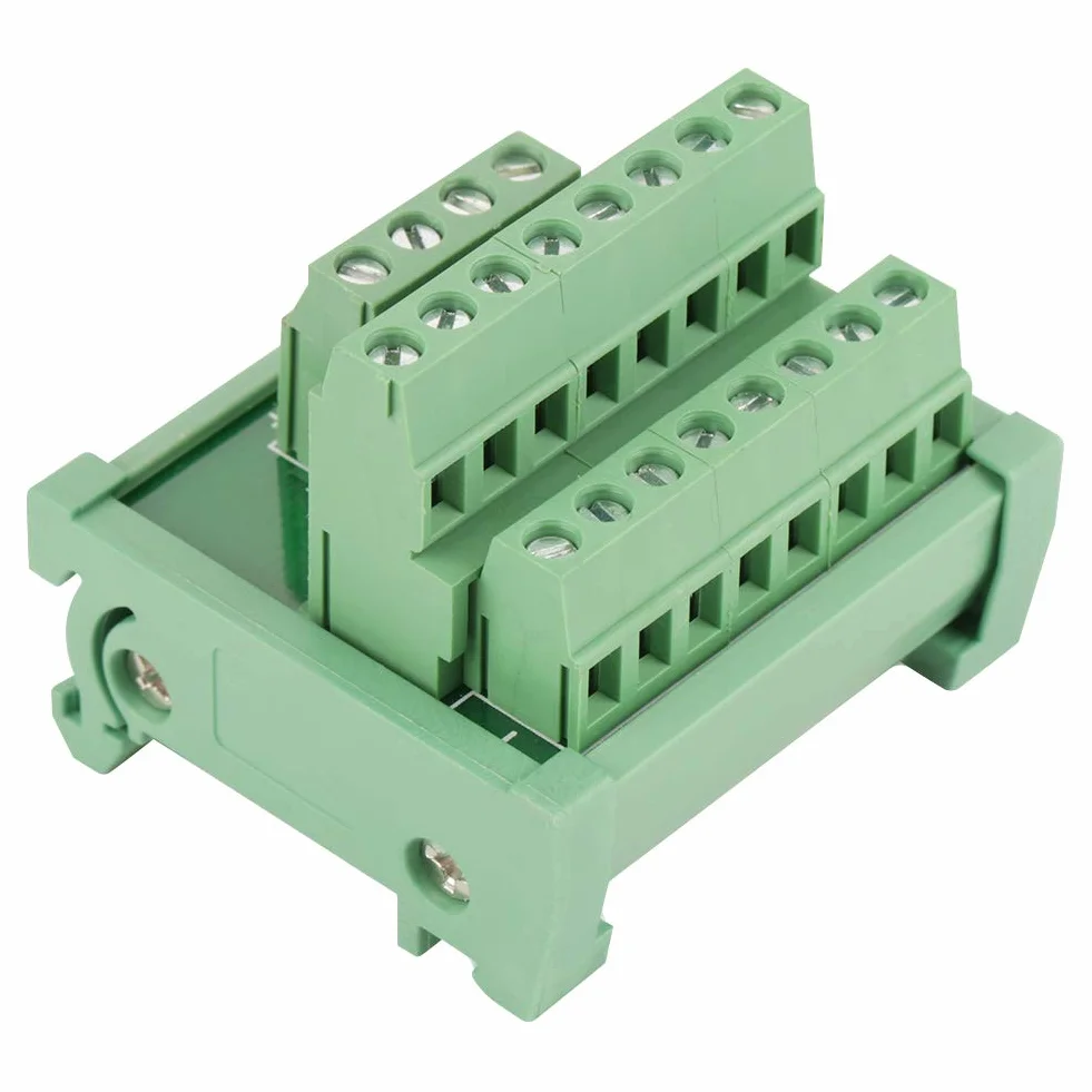 Modulplatine 2-in-8-polige Modul-Breakout-Platine DIN-Schienen- und Schalttafelmontage Power Distribution