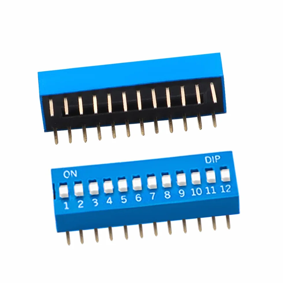 VooGenzek 40 Sztuk Przełącznik Dip 2.54 mm On Off Slide Type Switch do Płytek PCB