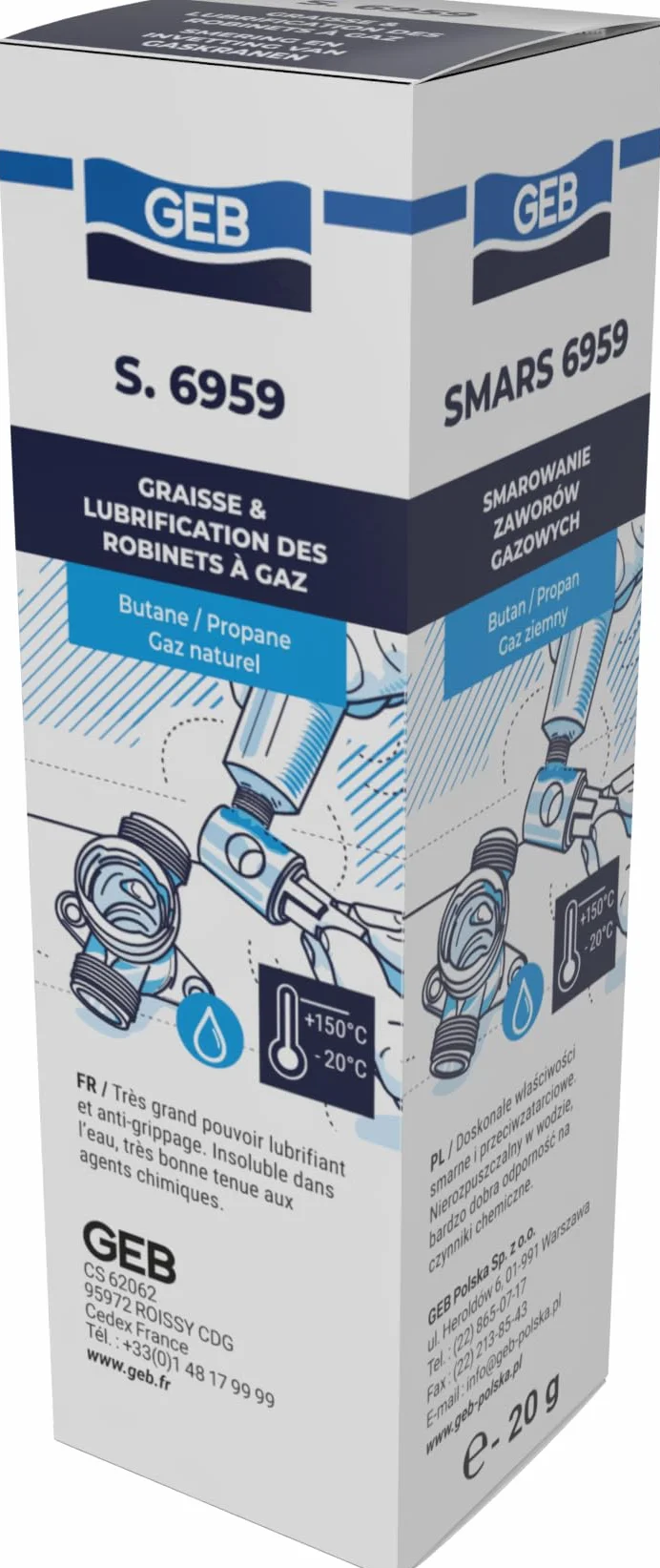 GEB Smar S6959 do kranów gazowych, tubka 20 g