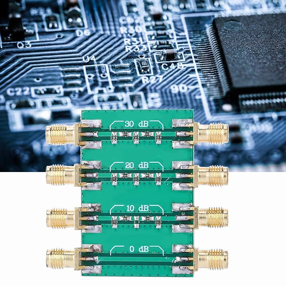 DC-4.0GHz RF Stały Moduł Tłumika SMA Podwójna Głowica żeńska śruba Zewnętrzna Wymiana Płyty Tłumika Częstotliwości Radiowej