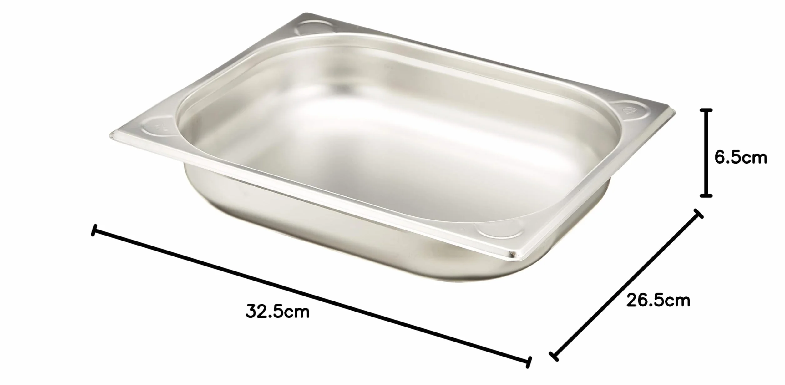 HENDI Pojemnik GN1/2, stal nierdzewna, 4L, 325x265x65mm, -40°C do 250°C