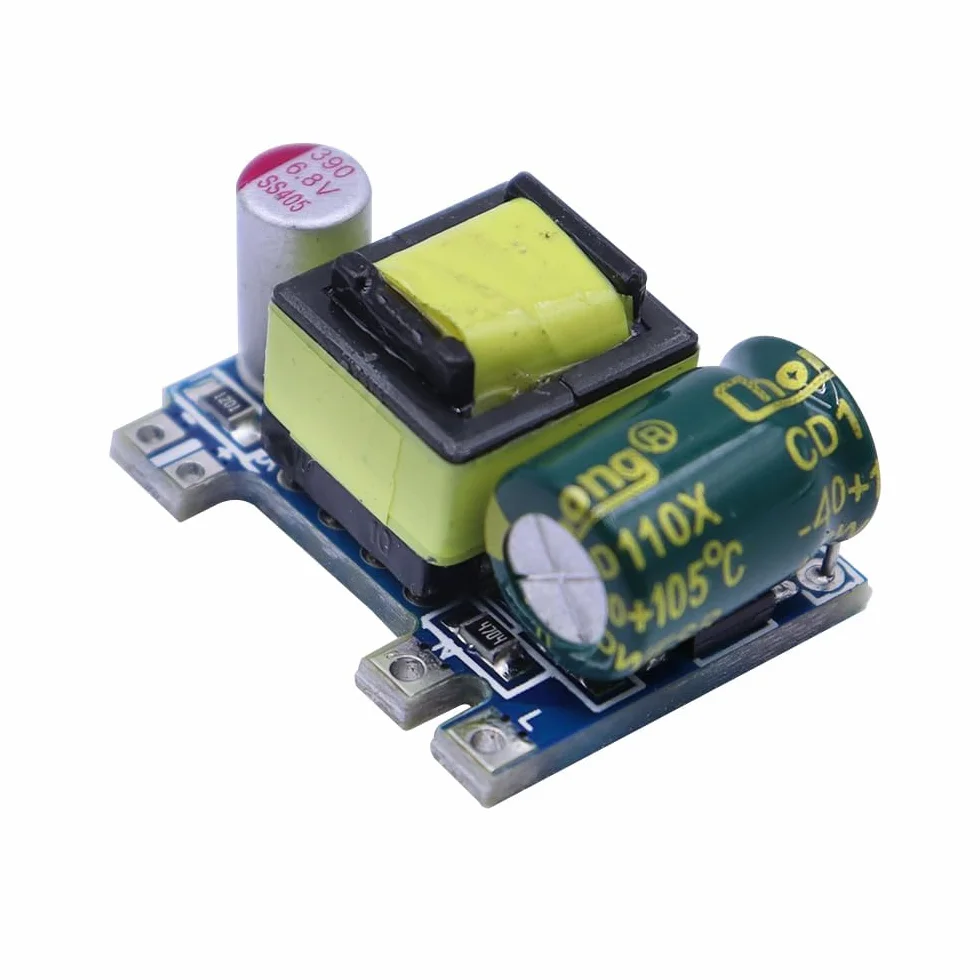 Namvo 2 szt. AC DC modu? zasilacza, AC 220 V do DC 5 V mikro g?o?no?? izolowana p?yta zasilacza izolowany regulowany modu? zasilacza