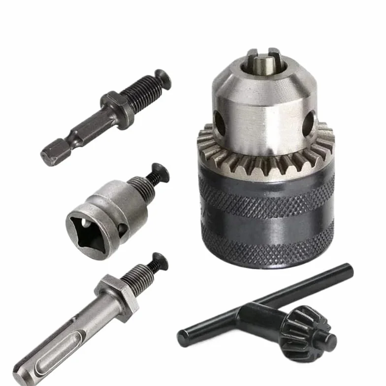 Adapter do szybkiej wymiany uchwytu wiertarskiego 1,5-13 mm do wkrętarki udarowej 1/4" - klucz 3-szczękowy, konwerter gwintu 1/2"-20UNF 1 szt.(Chuck Sds Adapter)