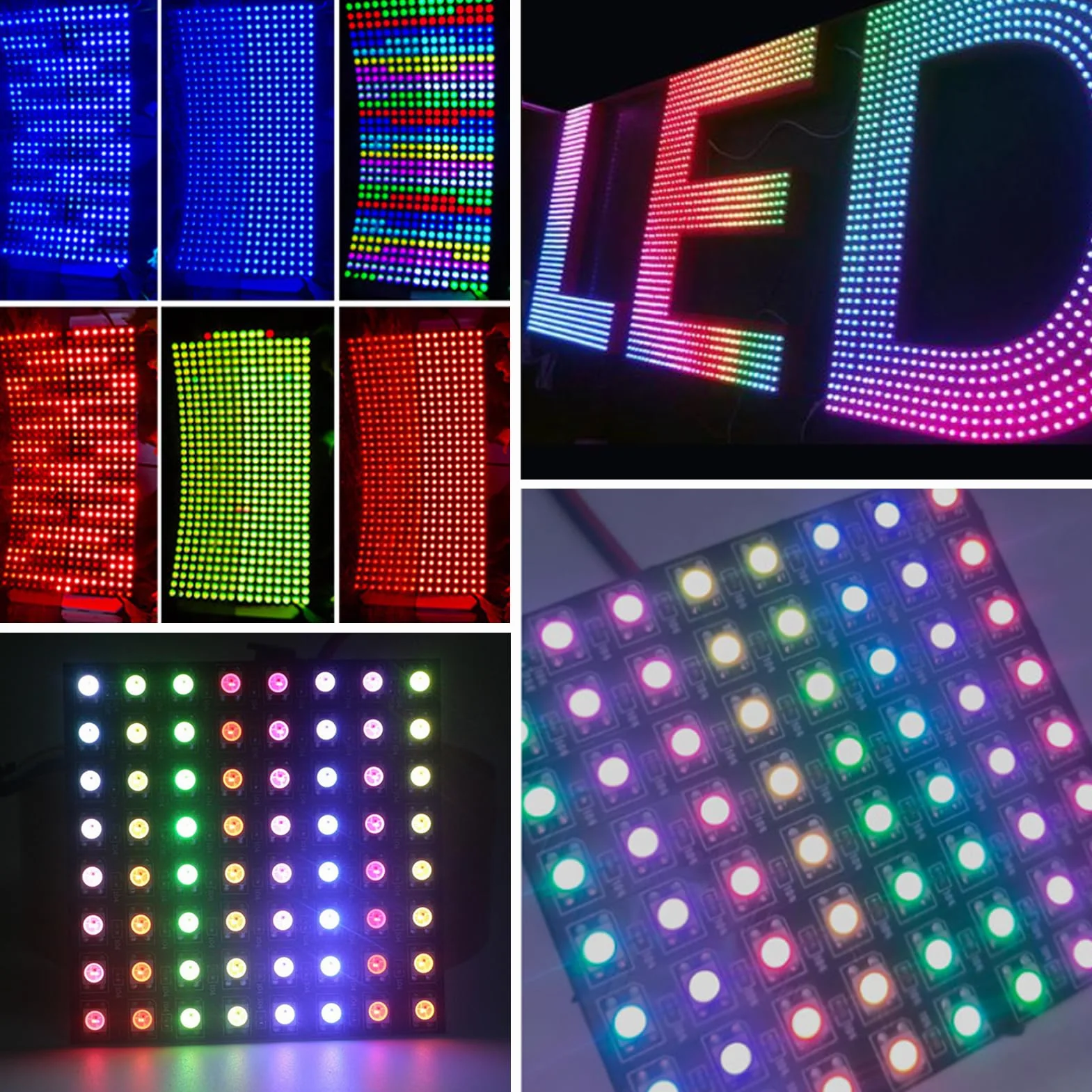 Panel matrycowy LED WS2812 5050 RGB DC 5V CJMCU-8x8 moduł sterownik Raspberry Pi Arduino 4 szt.