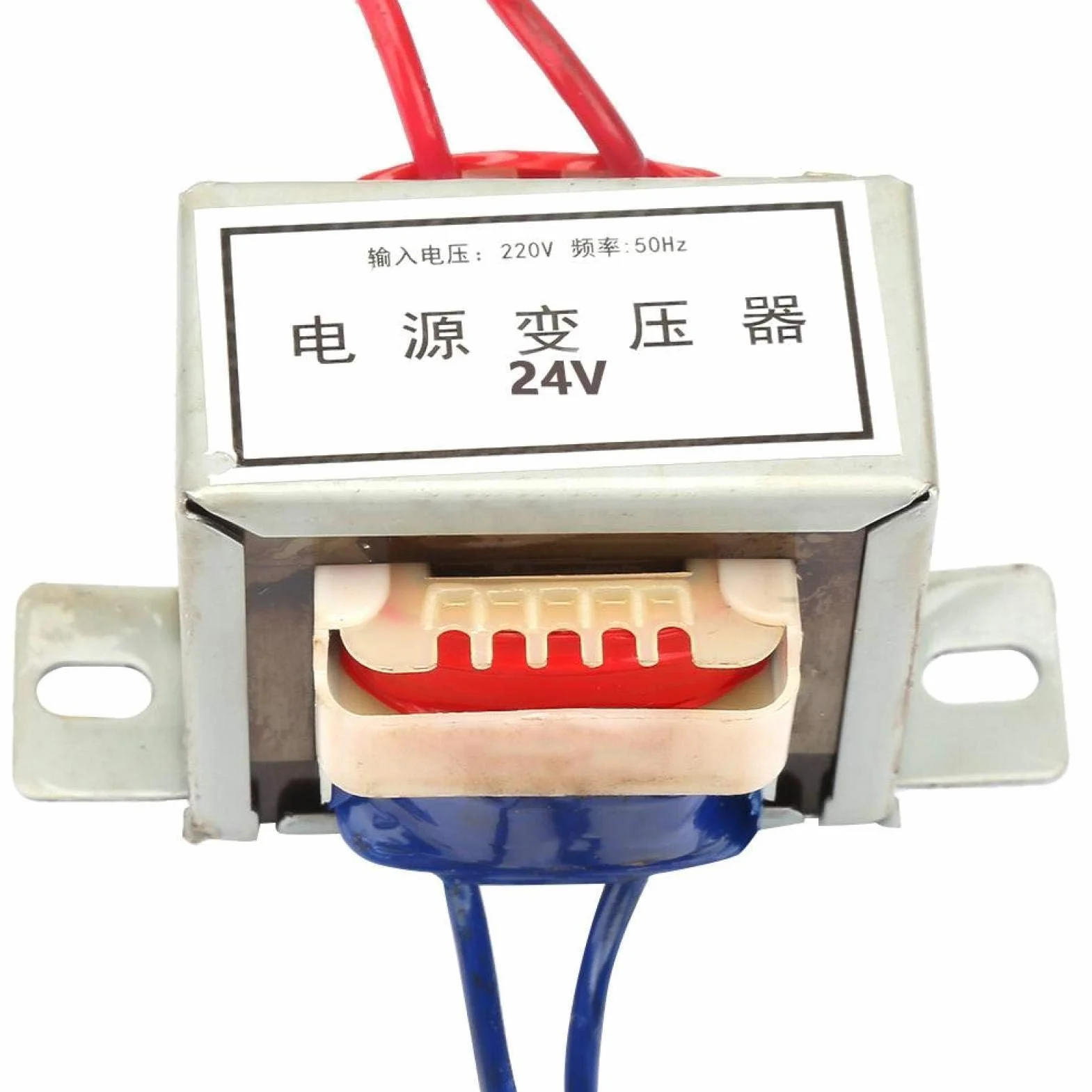 Transformator mocy EI, pojedynczy transformator mocy AC 12V/24V Napięcie wyjściowe 10W Wejście 220V 50Hz do urządzeń domowych Urządzenia przemysłowe(24V)